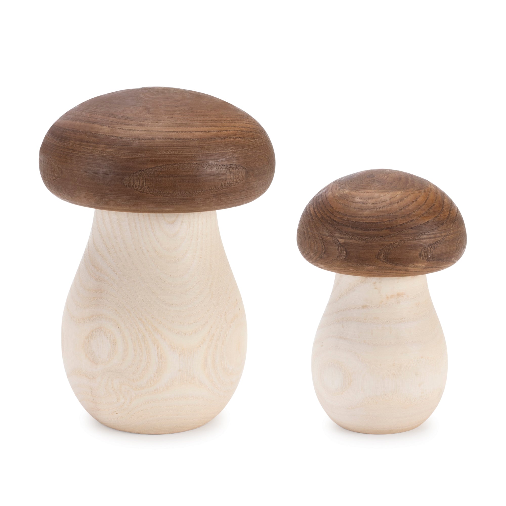 Wood Mushroom Box Decor (Set of 2)