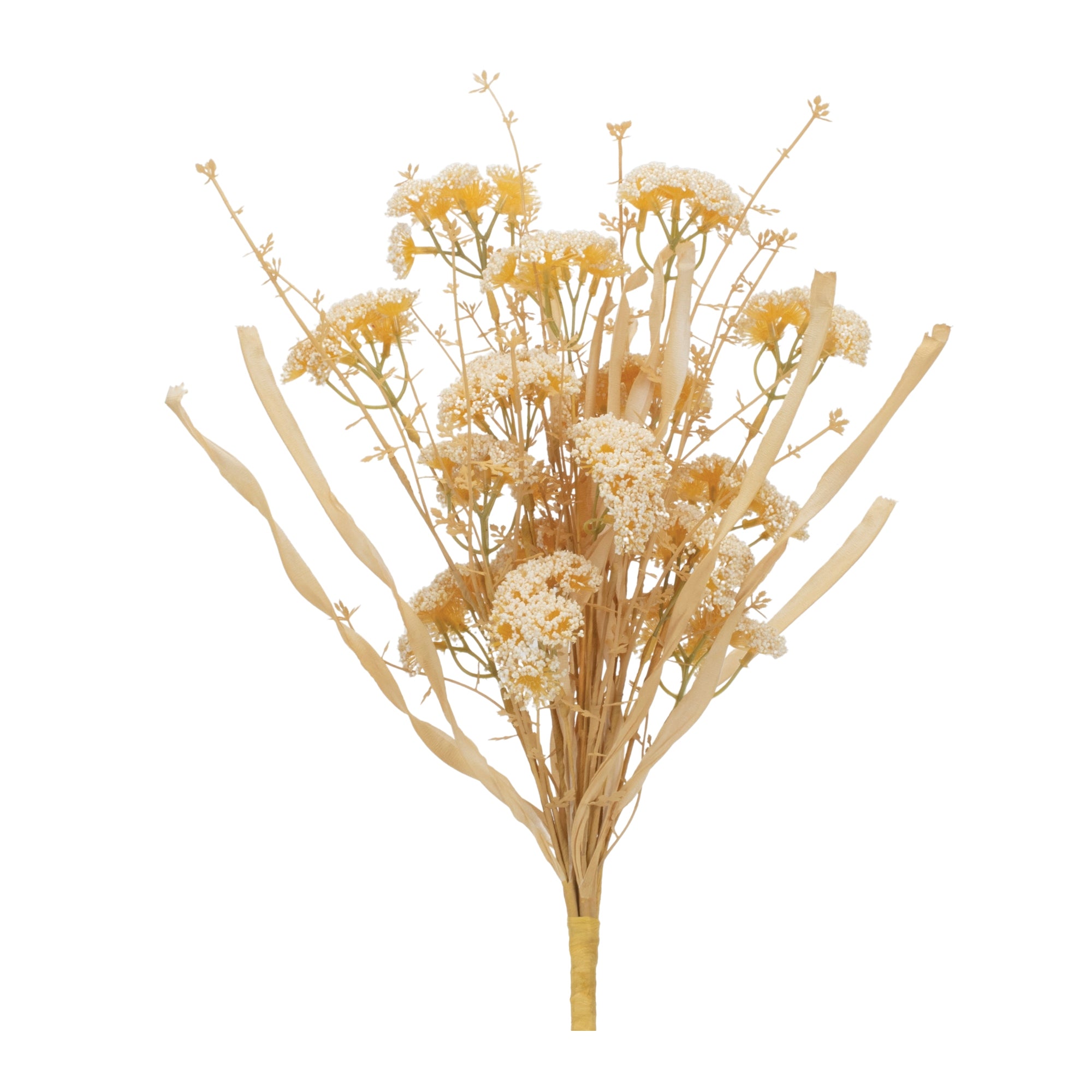 Beige Floral Grass Bush (Set of 2)