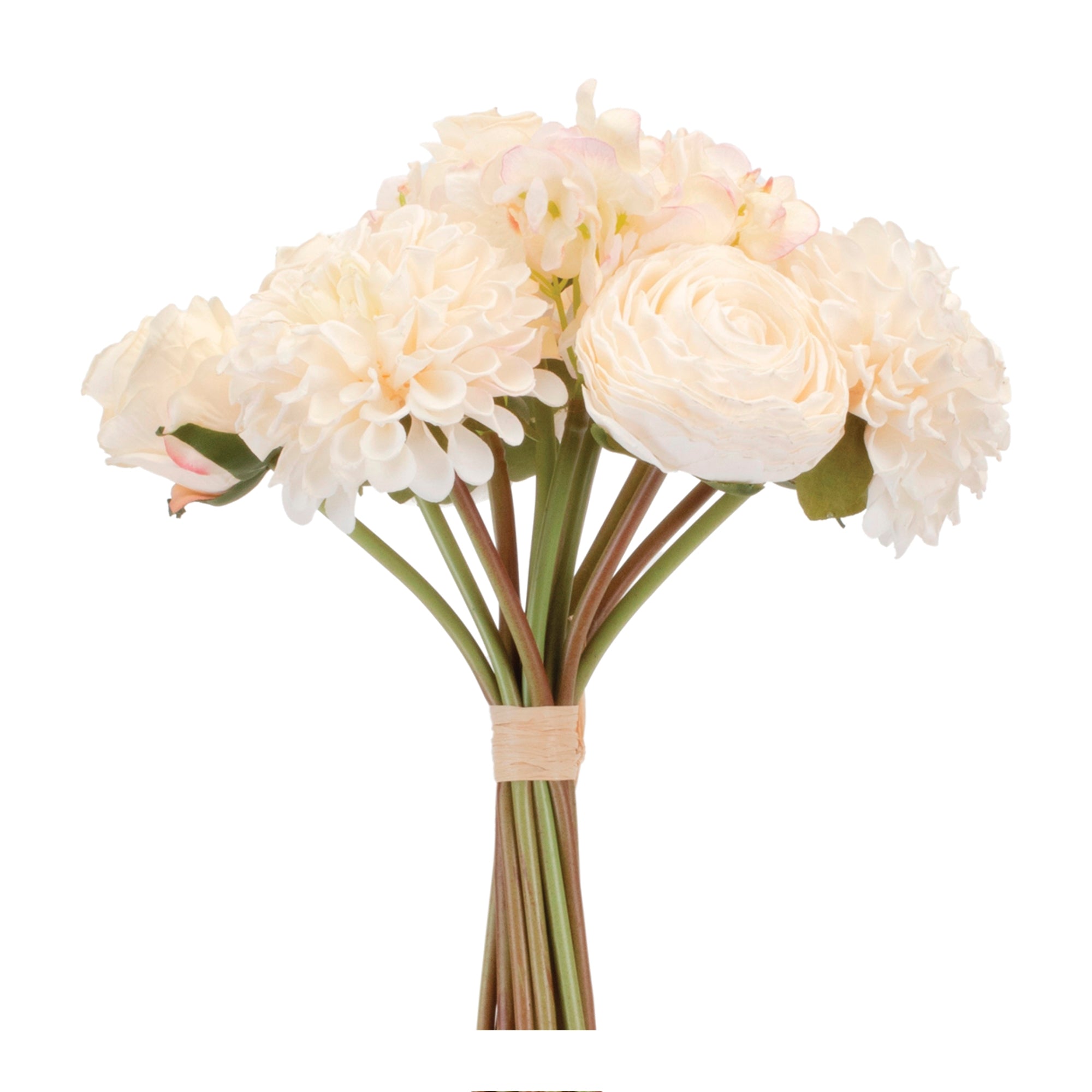 Beige Mixed Floral Bouquet (Set of 2)