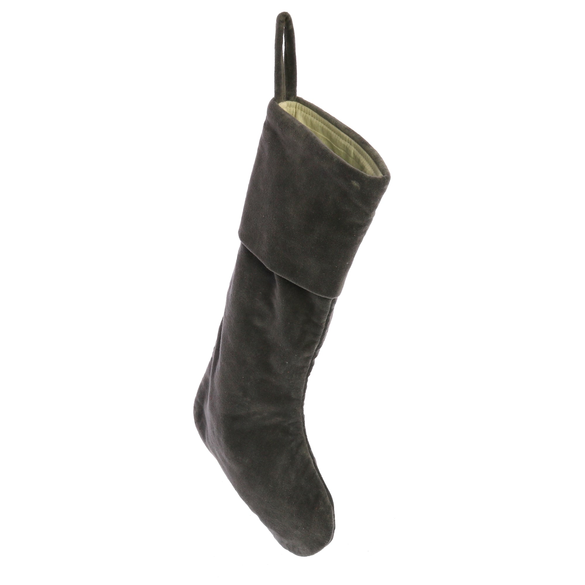 Velvet Stocking - Dark Grey - Dark Grey