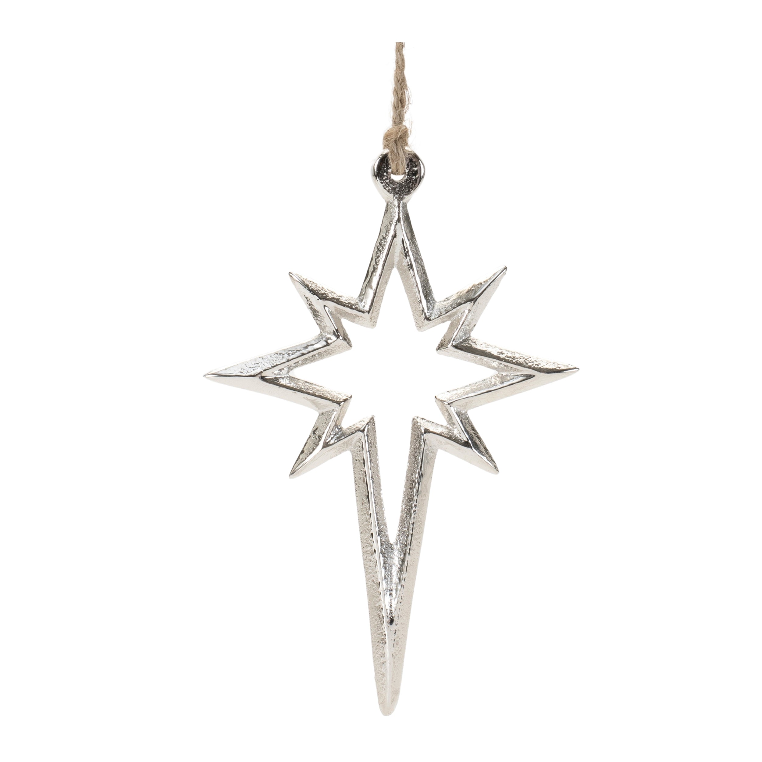 Star Ornament (Set of 12) 5.5"H Aluminum