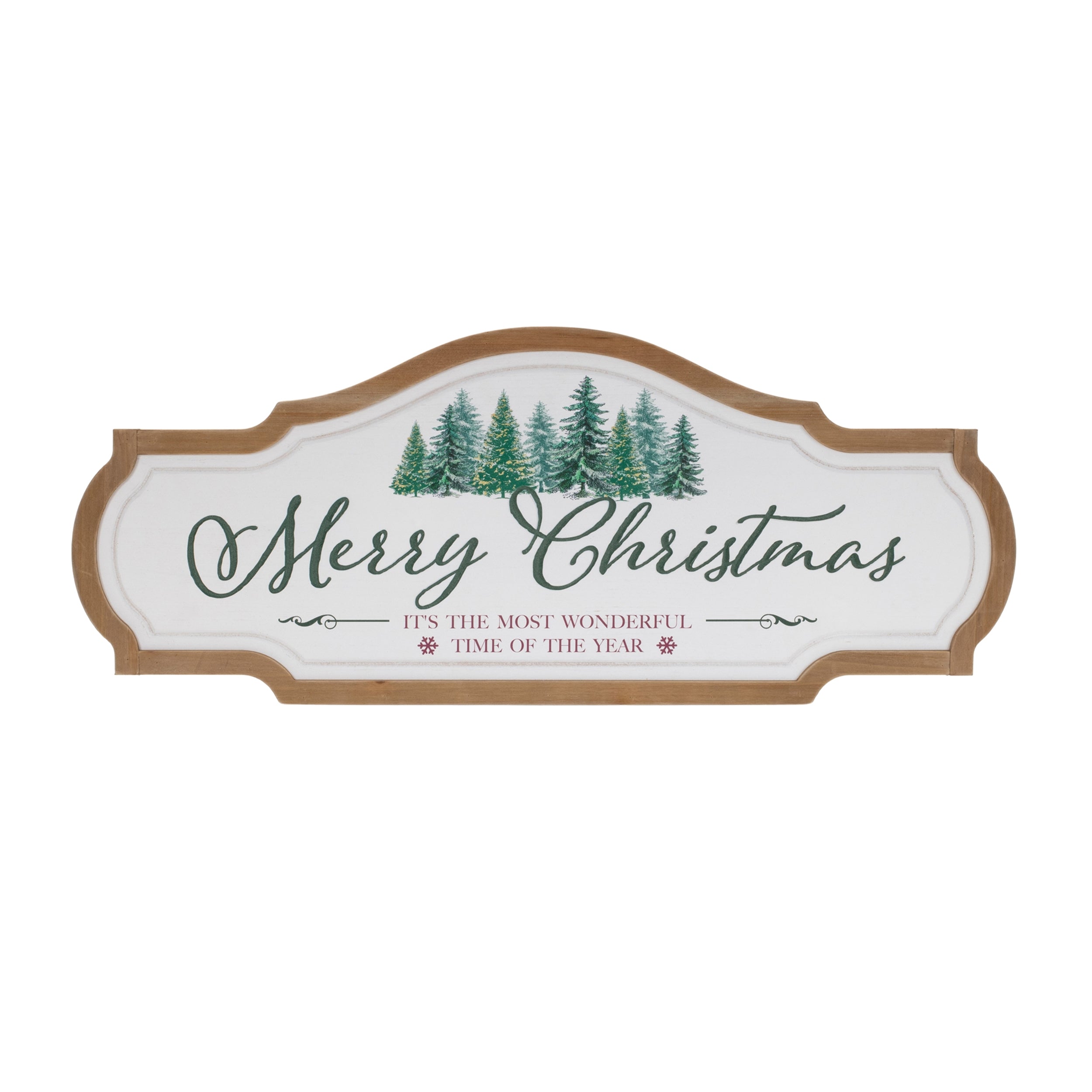 Merry Christmas Sign 27.5"L x 11"H Metal/MDF