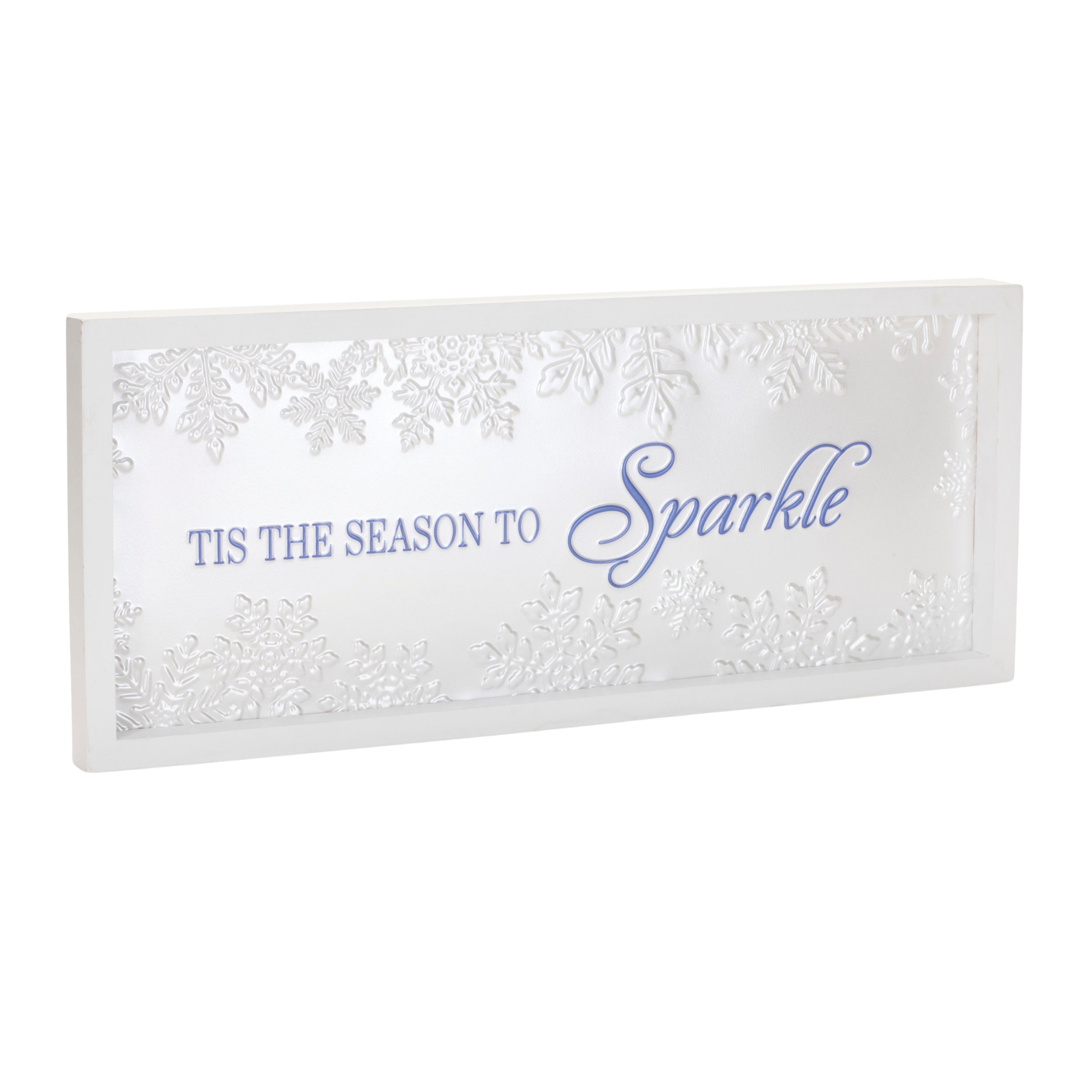 Tis the Season to Sparkle Frame 20"L x 8"H Iron/MDF/Wood