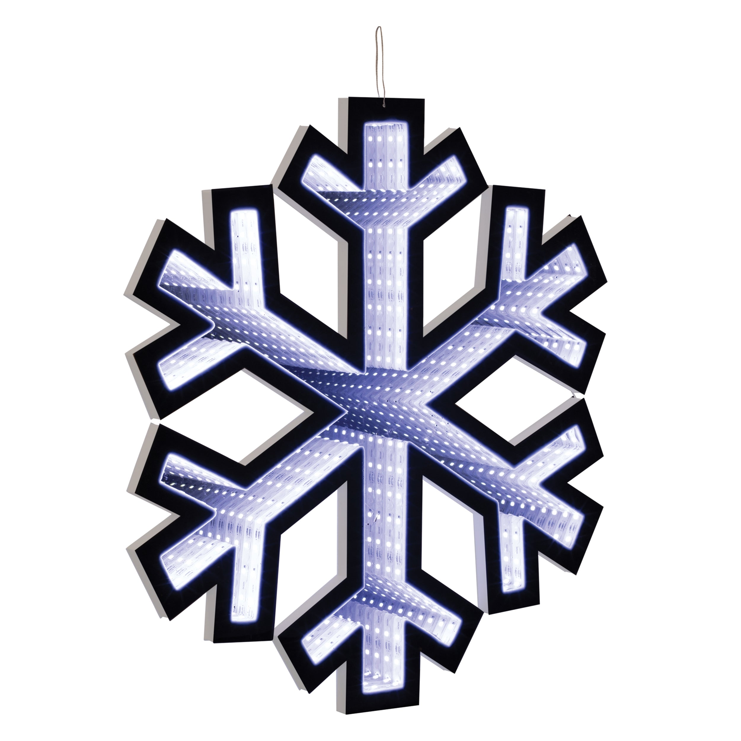 Snowflake Ekkolight 15.75"H Acrylic UL Plug