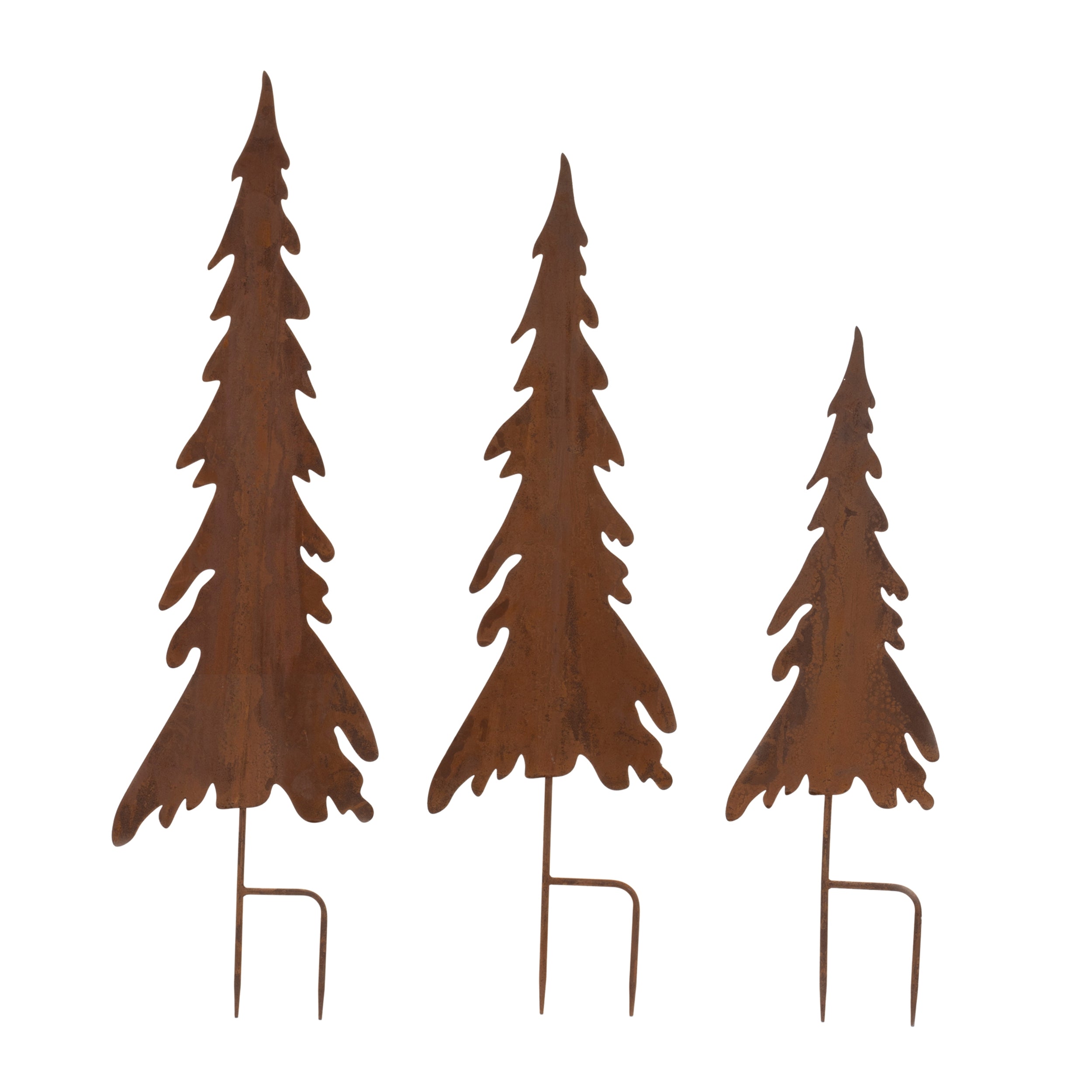 Tree Stake (Set of 3) 23.5"H, 29"H, 36"H Iron