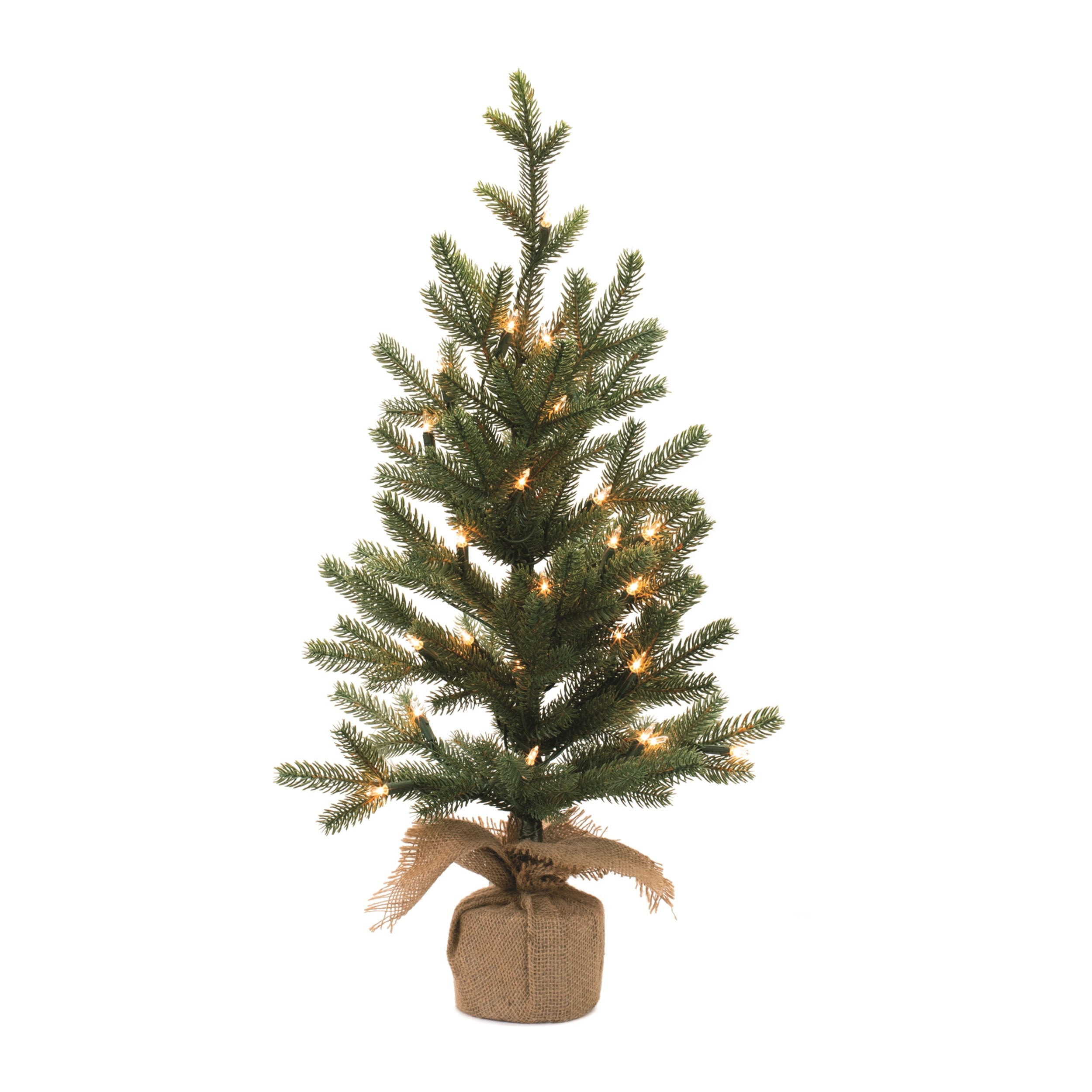 Tree w/35 Lights 27”H PVC/Metal UL Plug