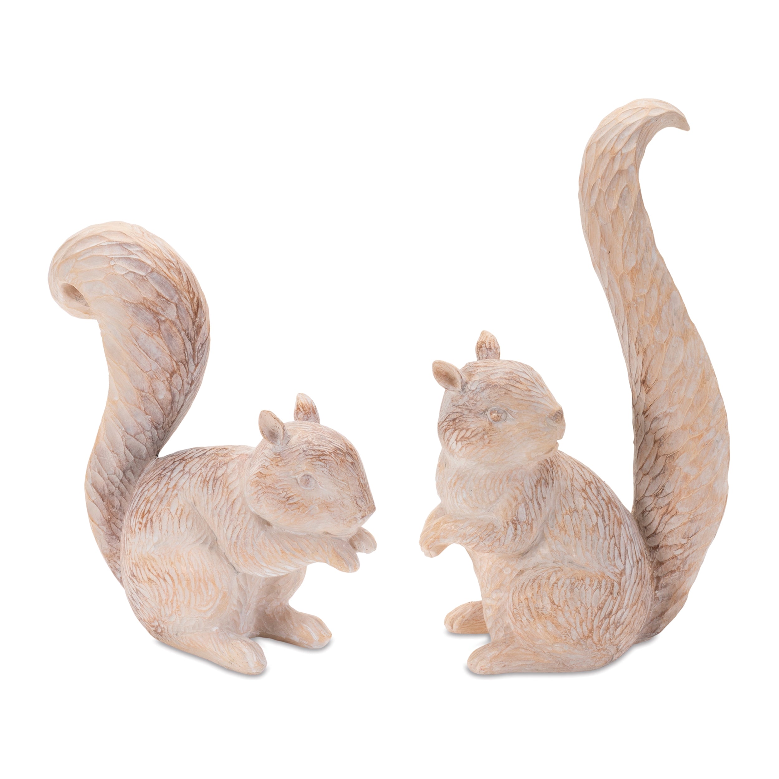 Squirrel (Set of 2) 7.25"H, 9.5"H Resin