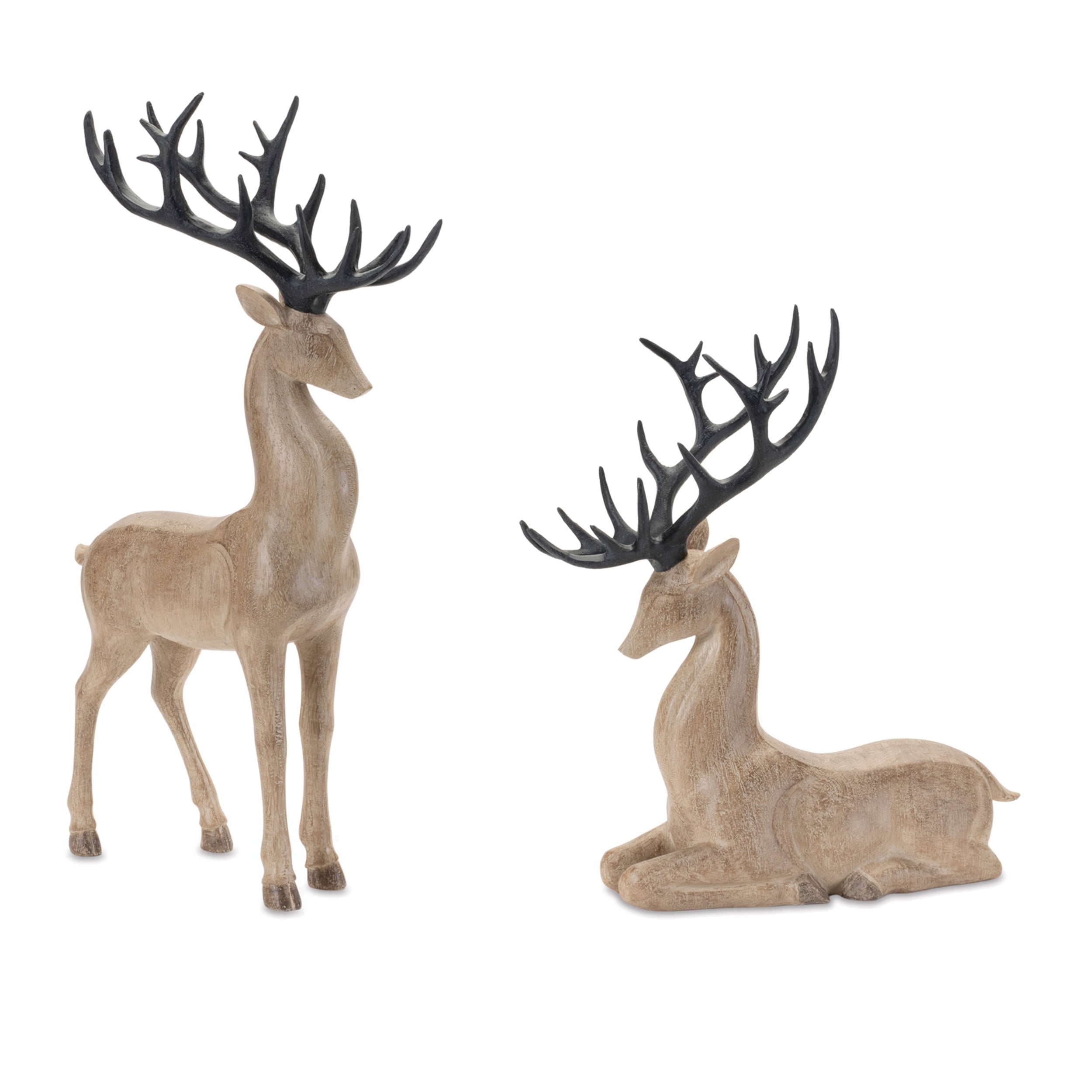 Deer (2 Asst) 13"H, 17.5"H Resin