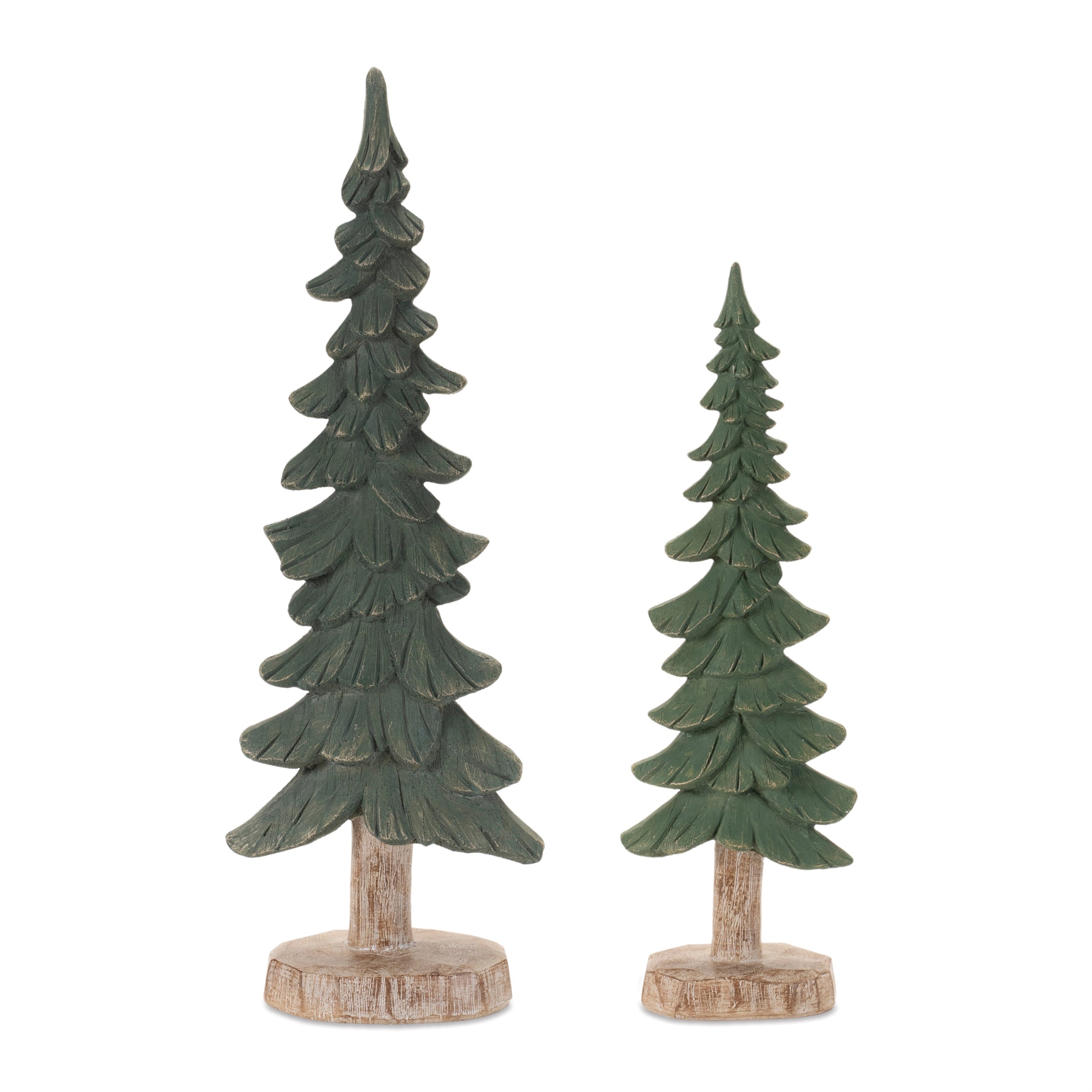 Tree (Set of 2) 13"H, 16.5"H Resin