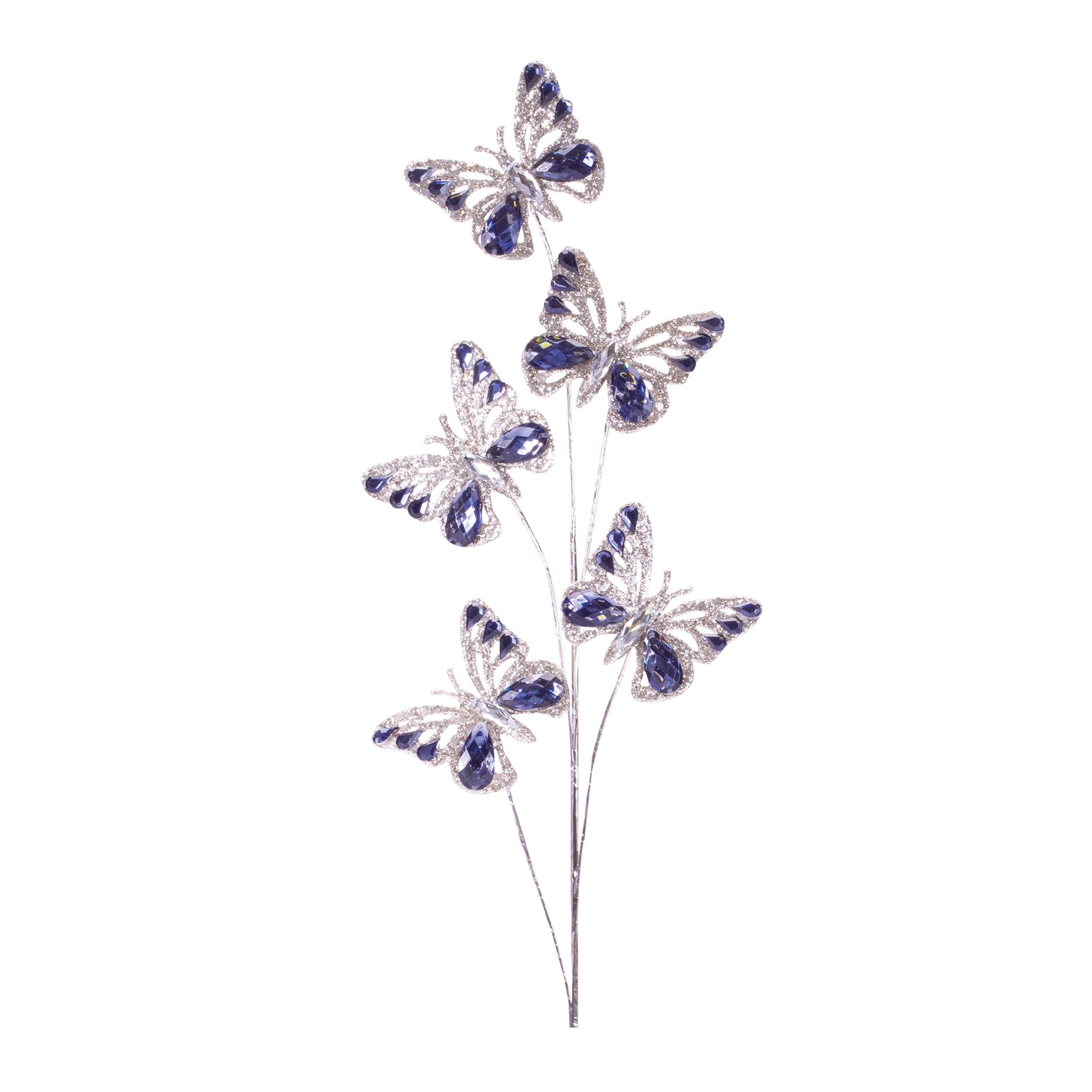 Butterfly Spray (Set of 2) 30"H Plastic
