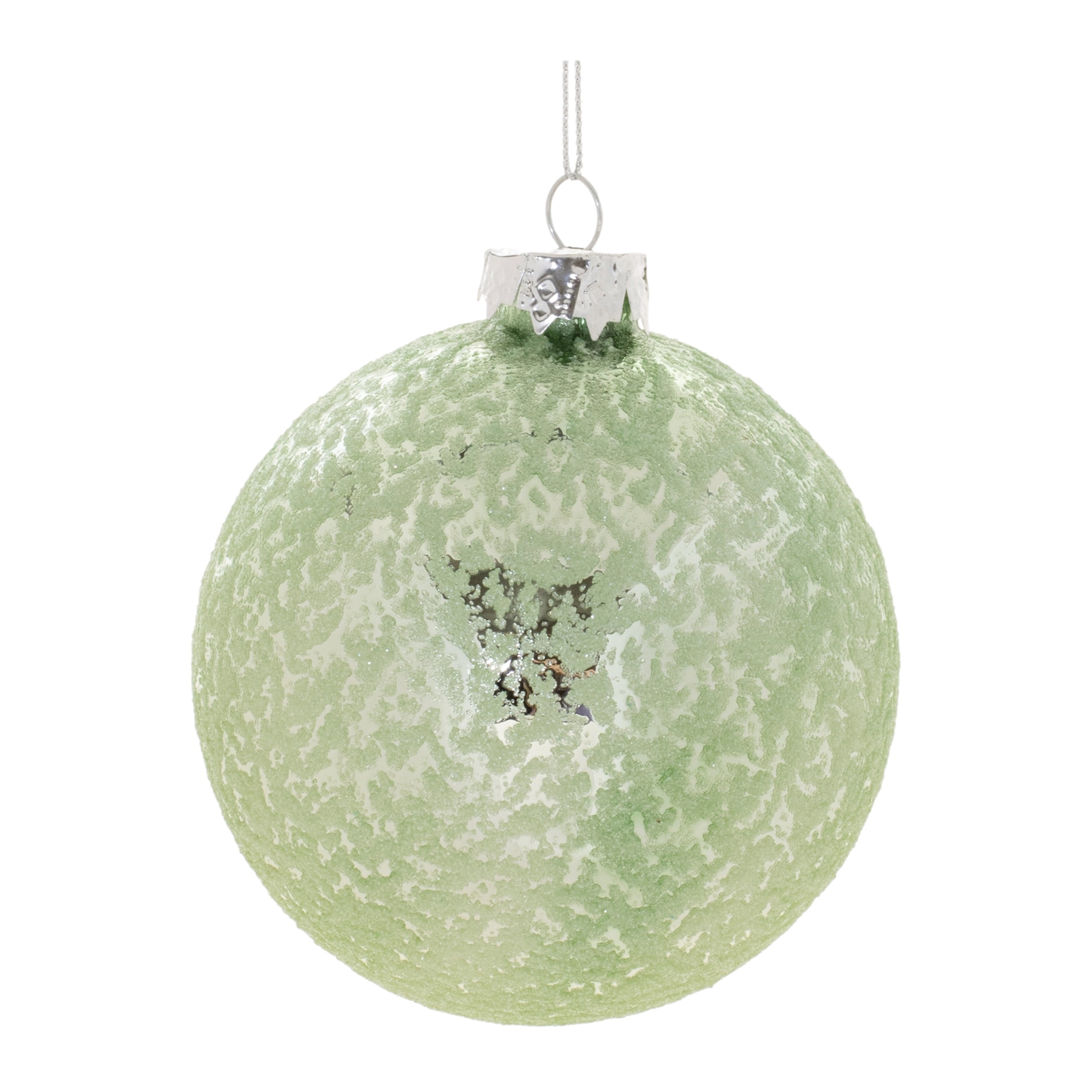 Ball Ornament (Set of 6) 4"D Glass