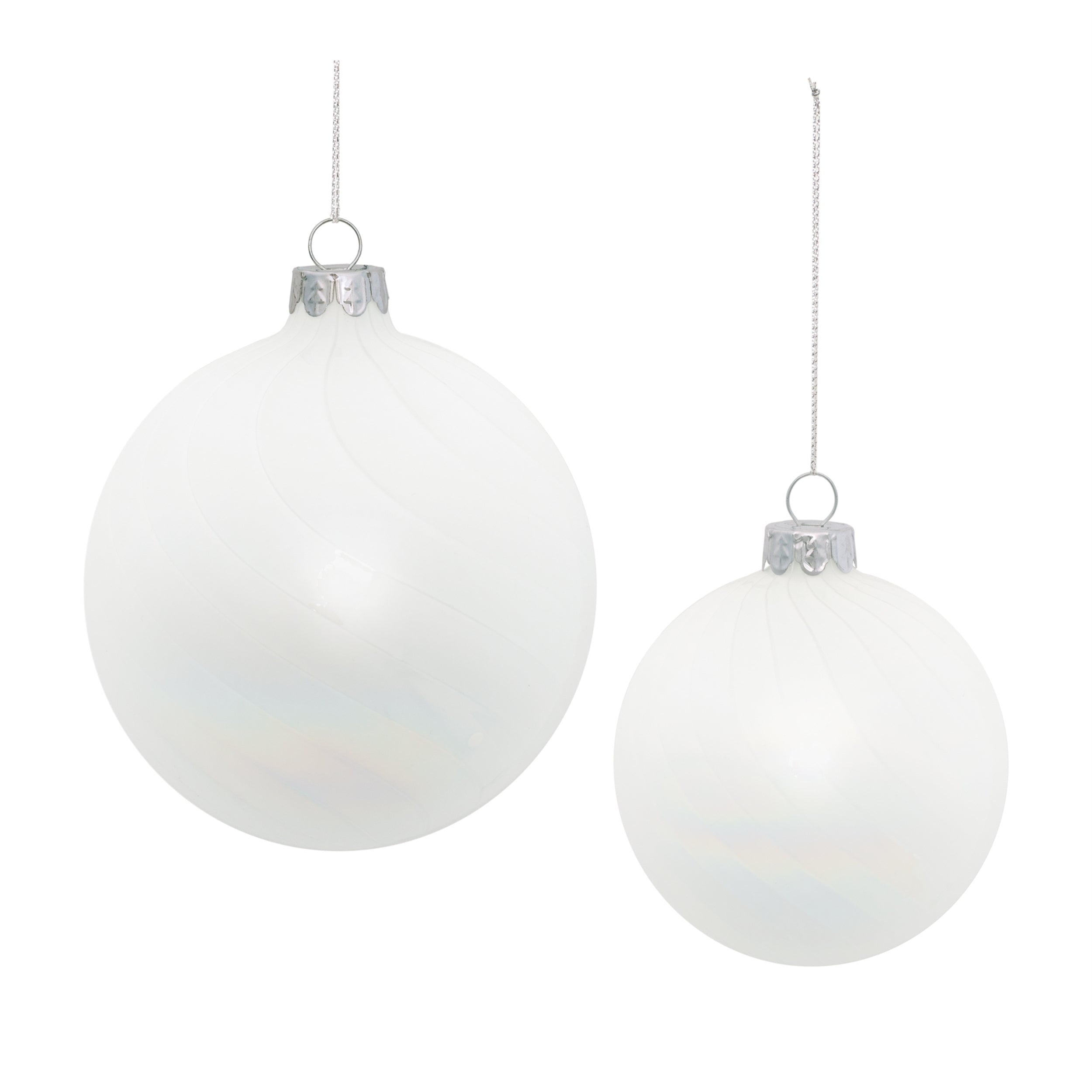 Ball Ornament (Set of 12) 3"D, 4"D Glass