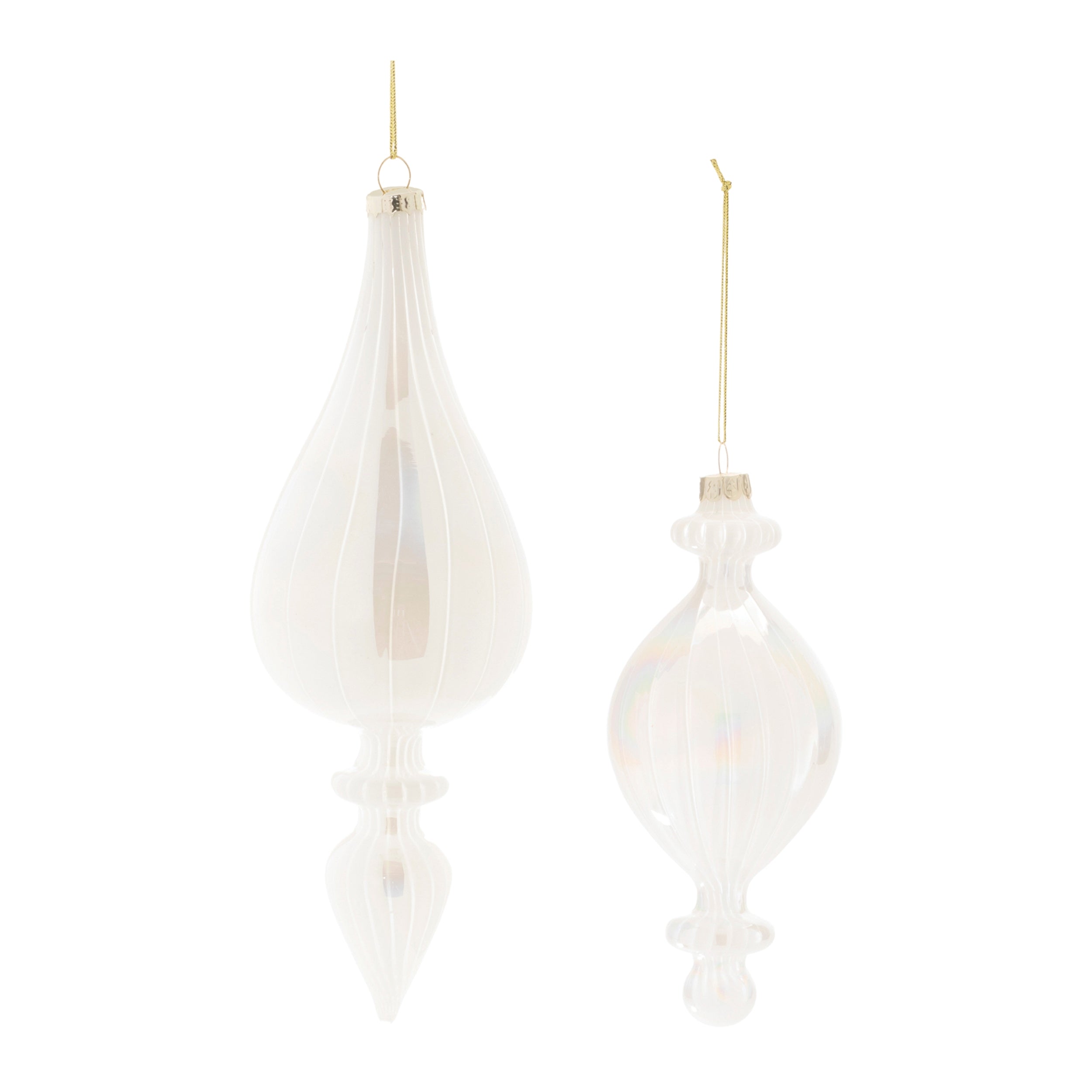 Ornament (Set of 6) 7.5"H, 9"H Glass