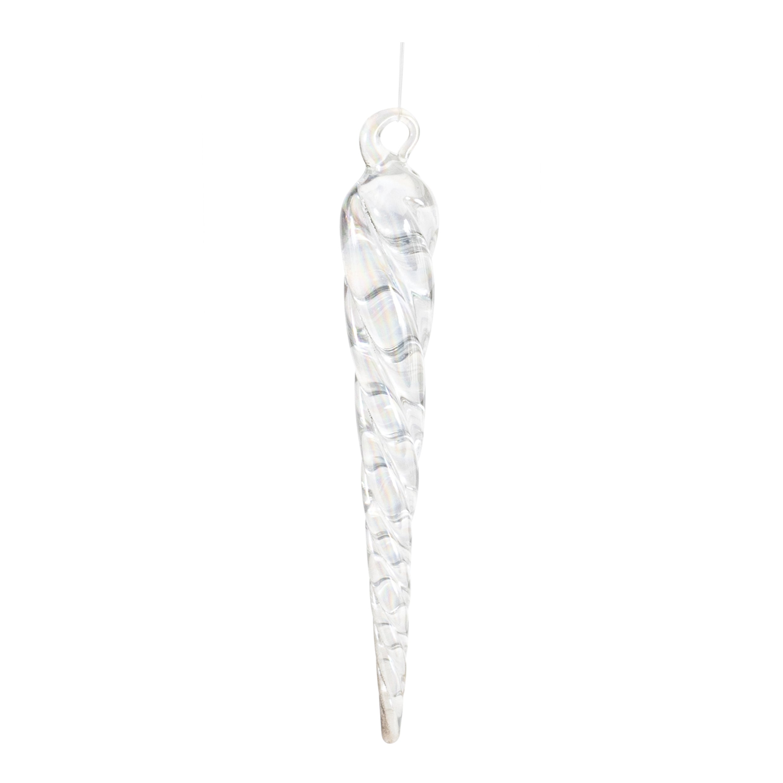 Icicle Ornament (Set of 24) 3.75"H Glass