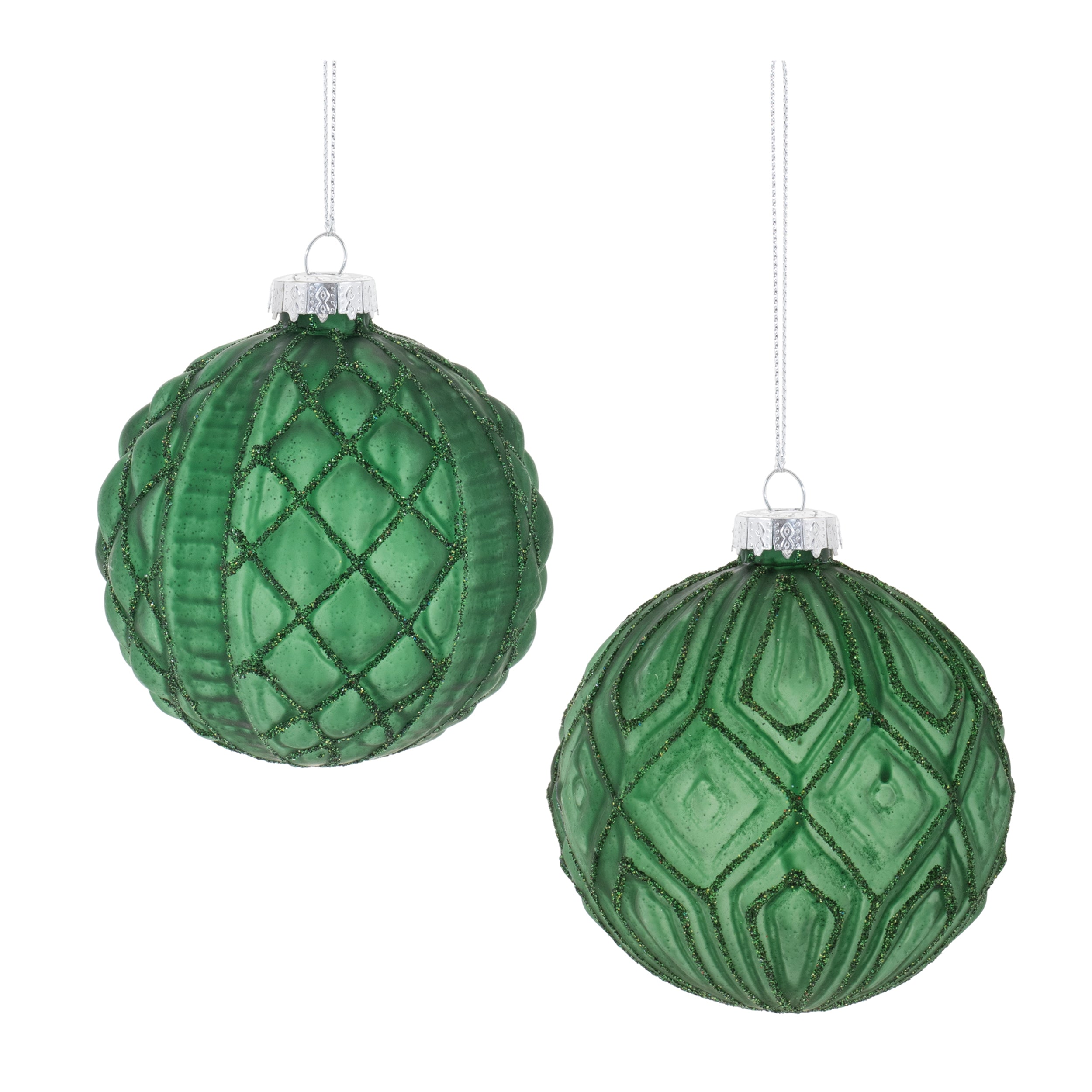 Ball Ornament (Set of 12) 3"D Glass