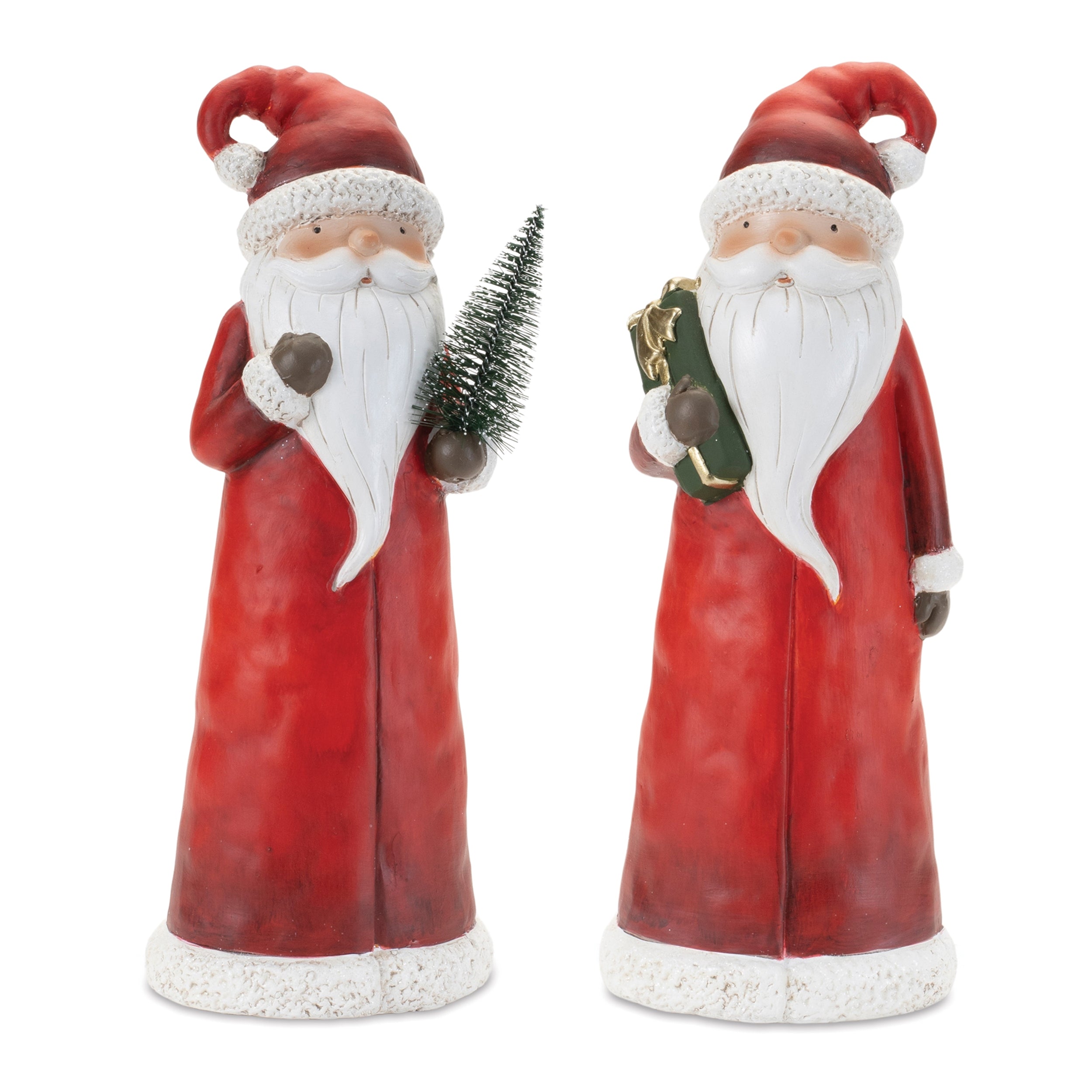 Santa (2 Asst) 12”H Terra Cotta