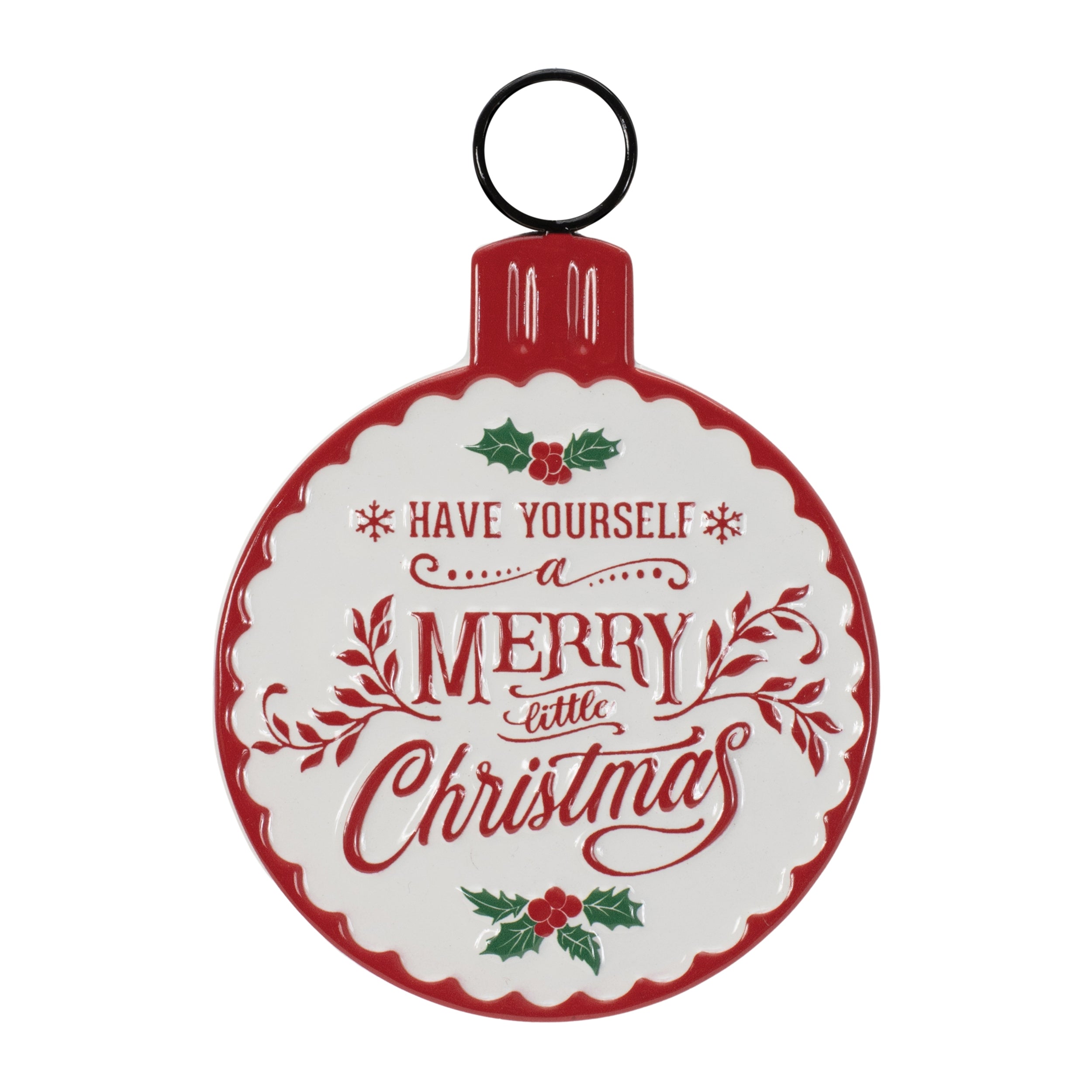 Merry Christmas Ornament Sign 7”H Iron