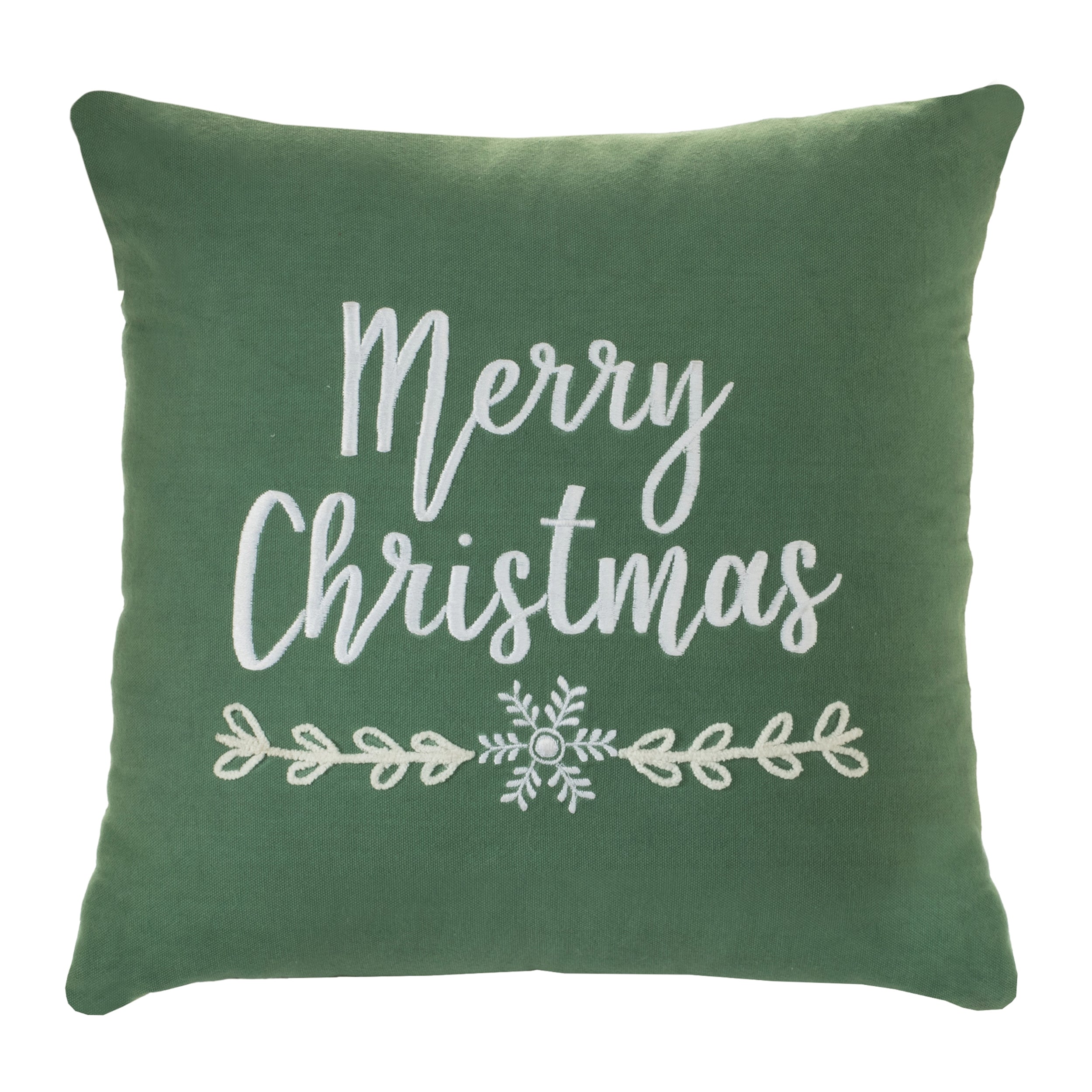 Merry Christmas Pillow 16”SQ Cotton