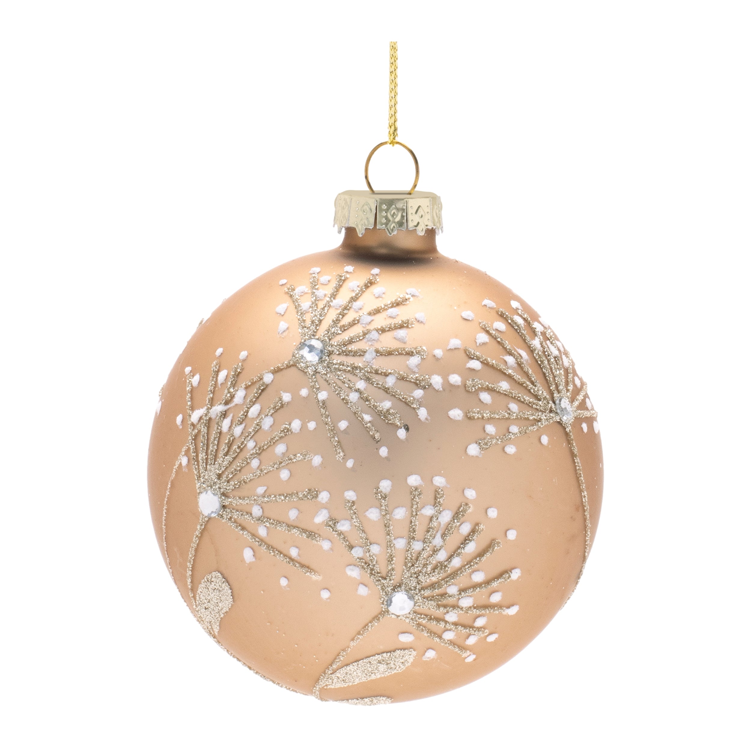 Ball Ornament 3”D Glass