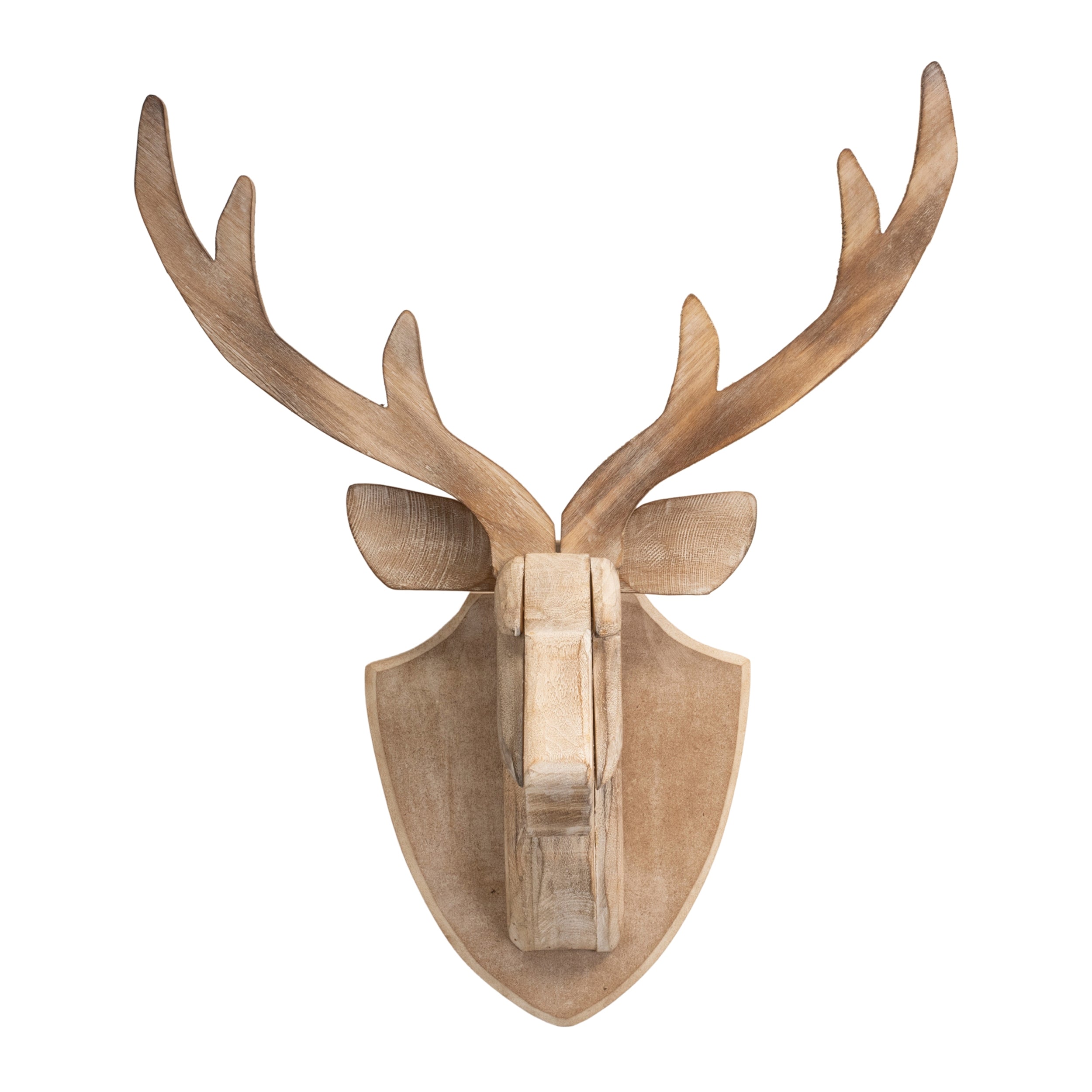 Deer Mount 21”H Wood