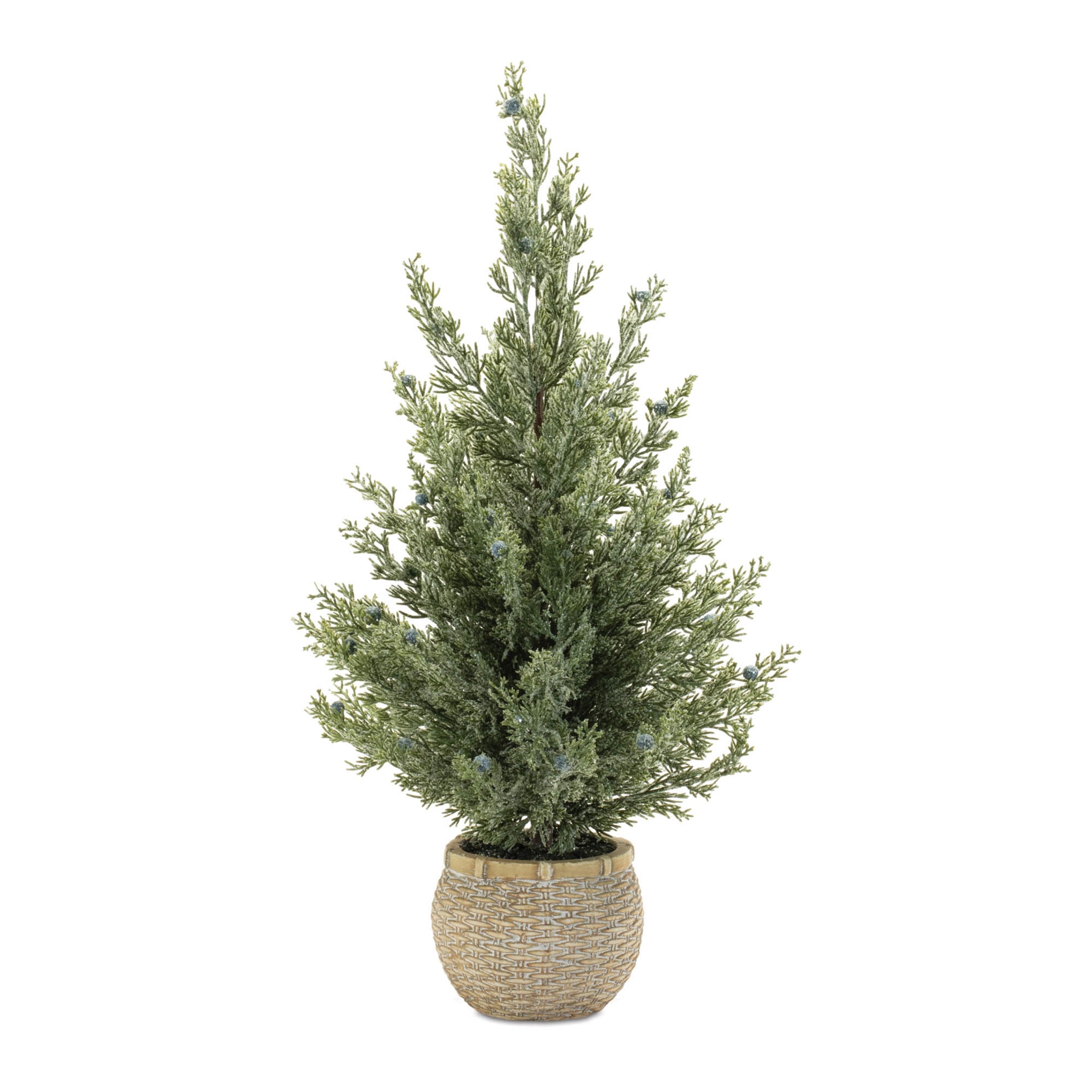 Potted Mini Pine Tree (Set of 2) 23"H Plastic