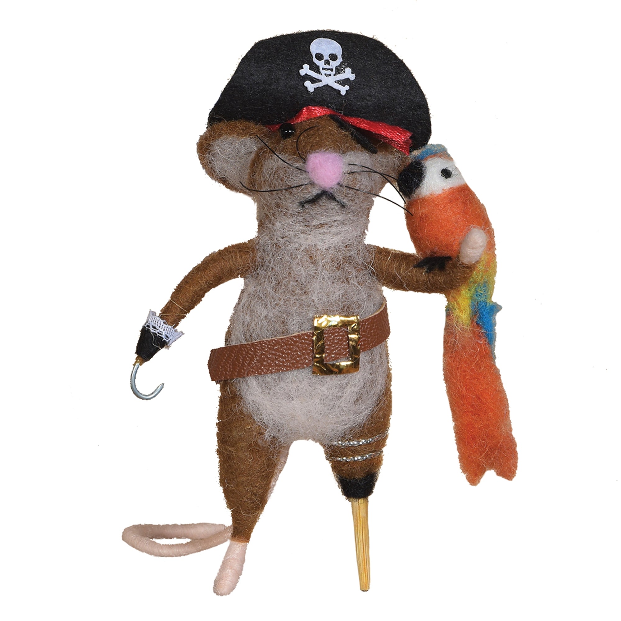 Felt Pirate Mouse Ornament