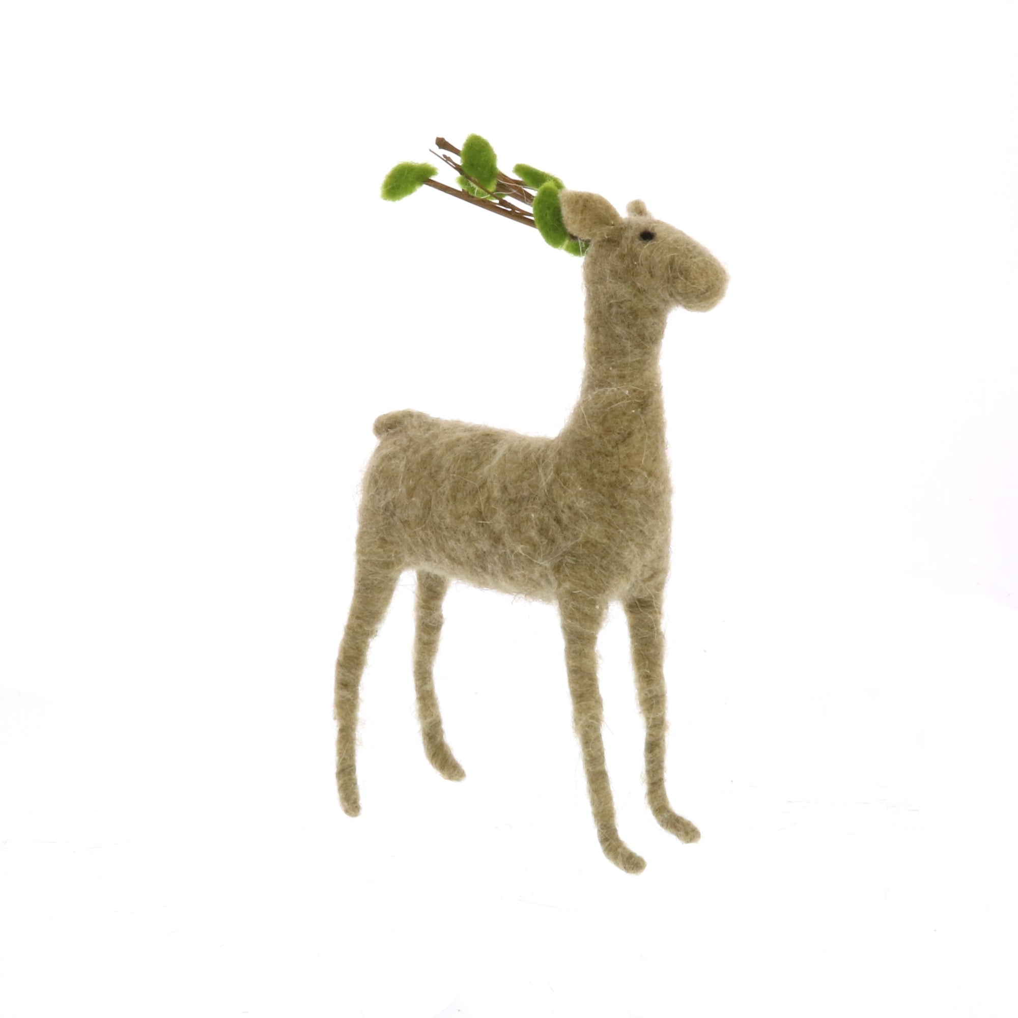 Felt Reindeer, Standing - Brown