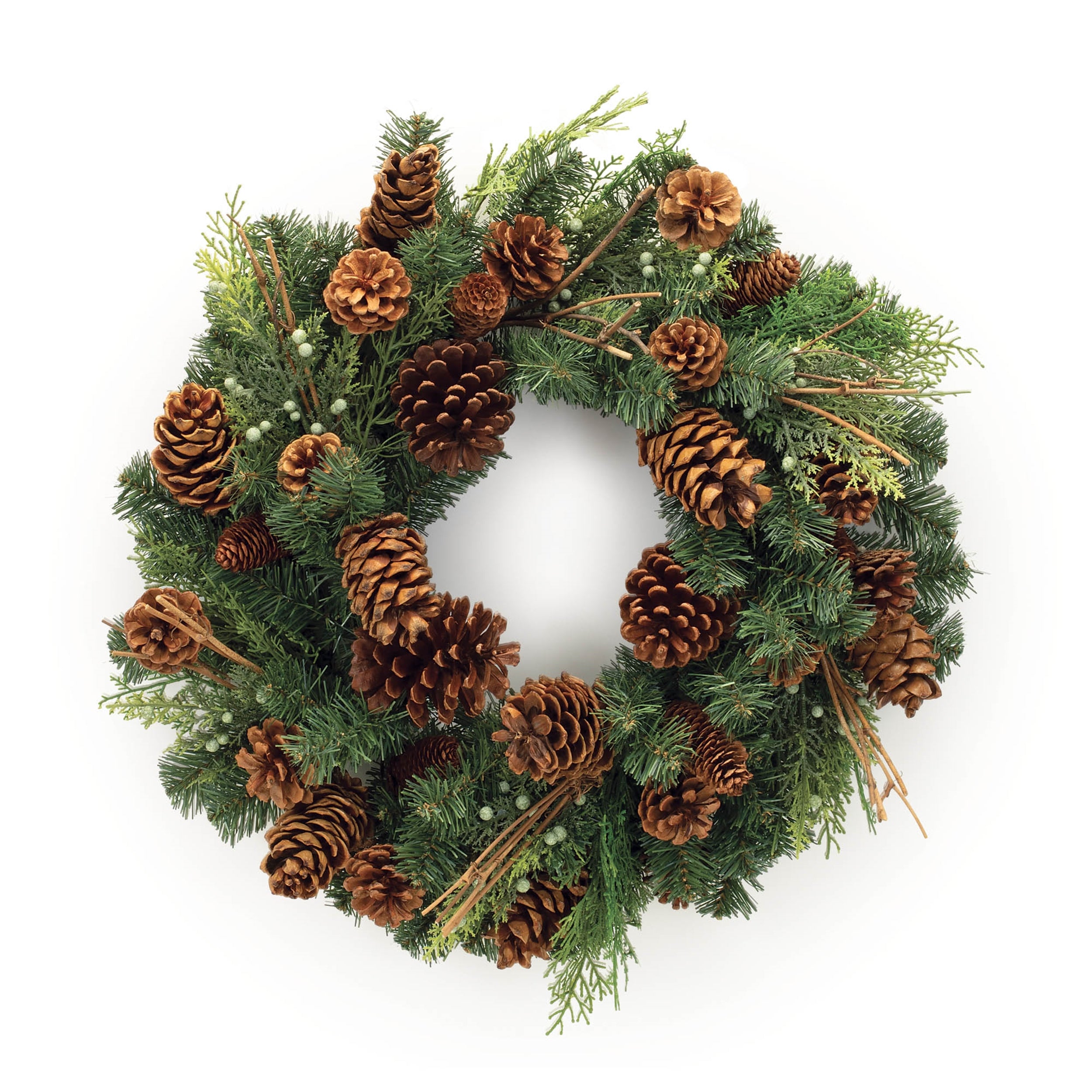 Pine Wreath 26"D Faux Floral Materials