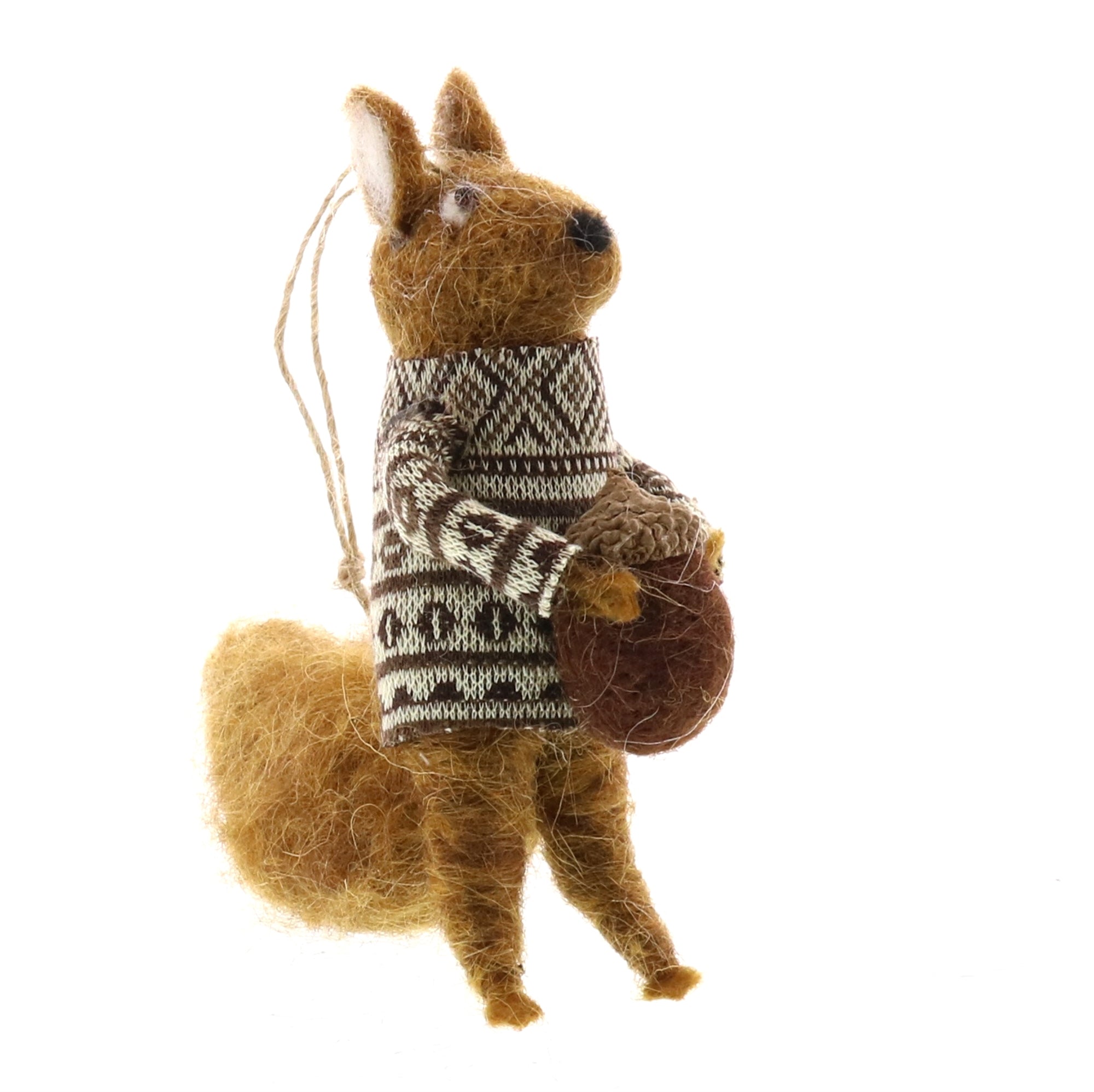 Felt Squirrel with Nut