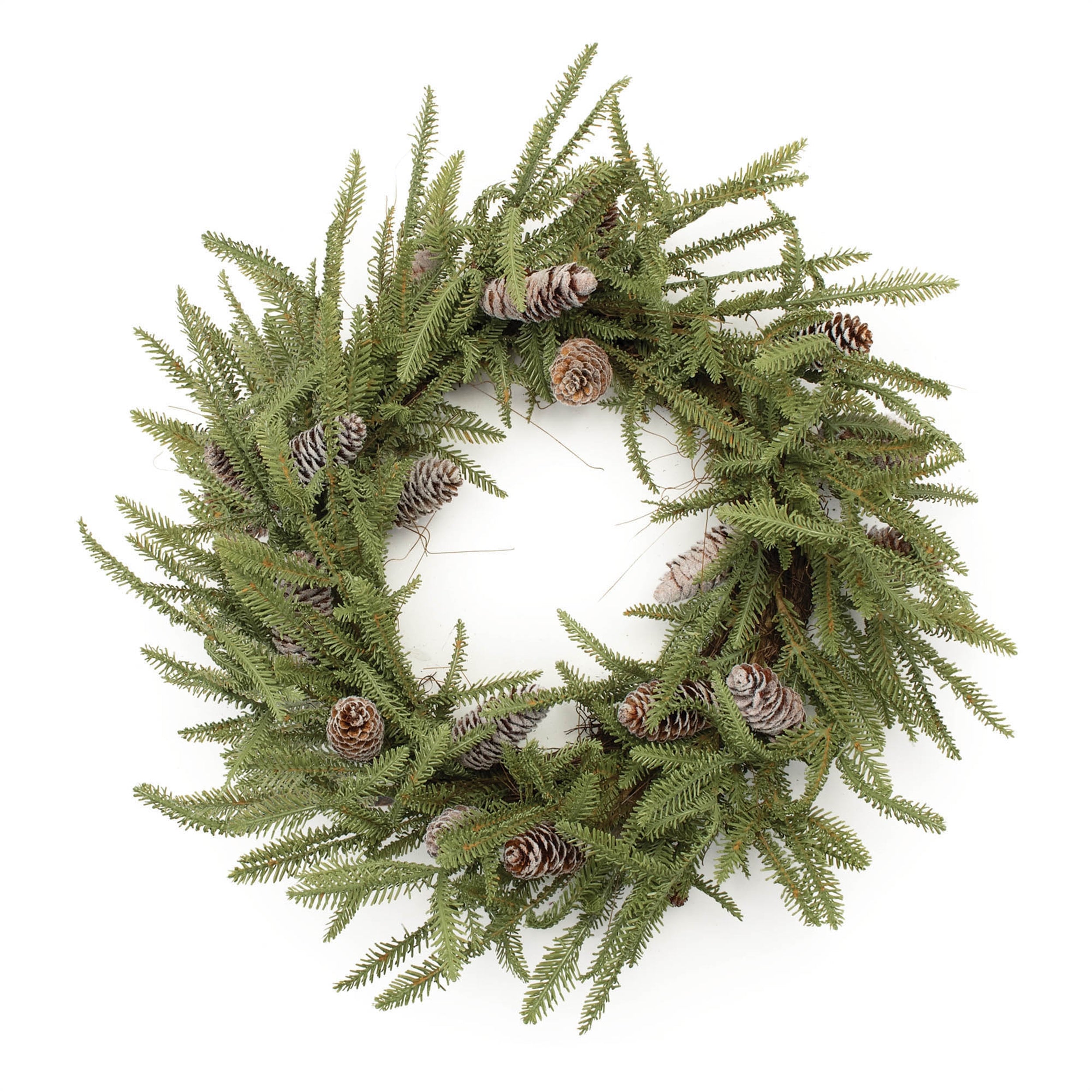 Pine Wreath 24"D Faux Floral Materials