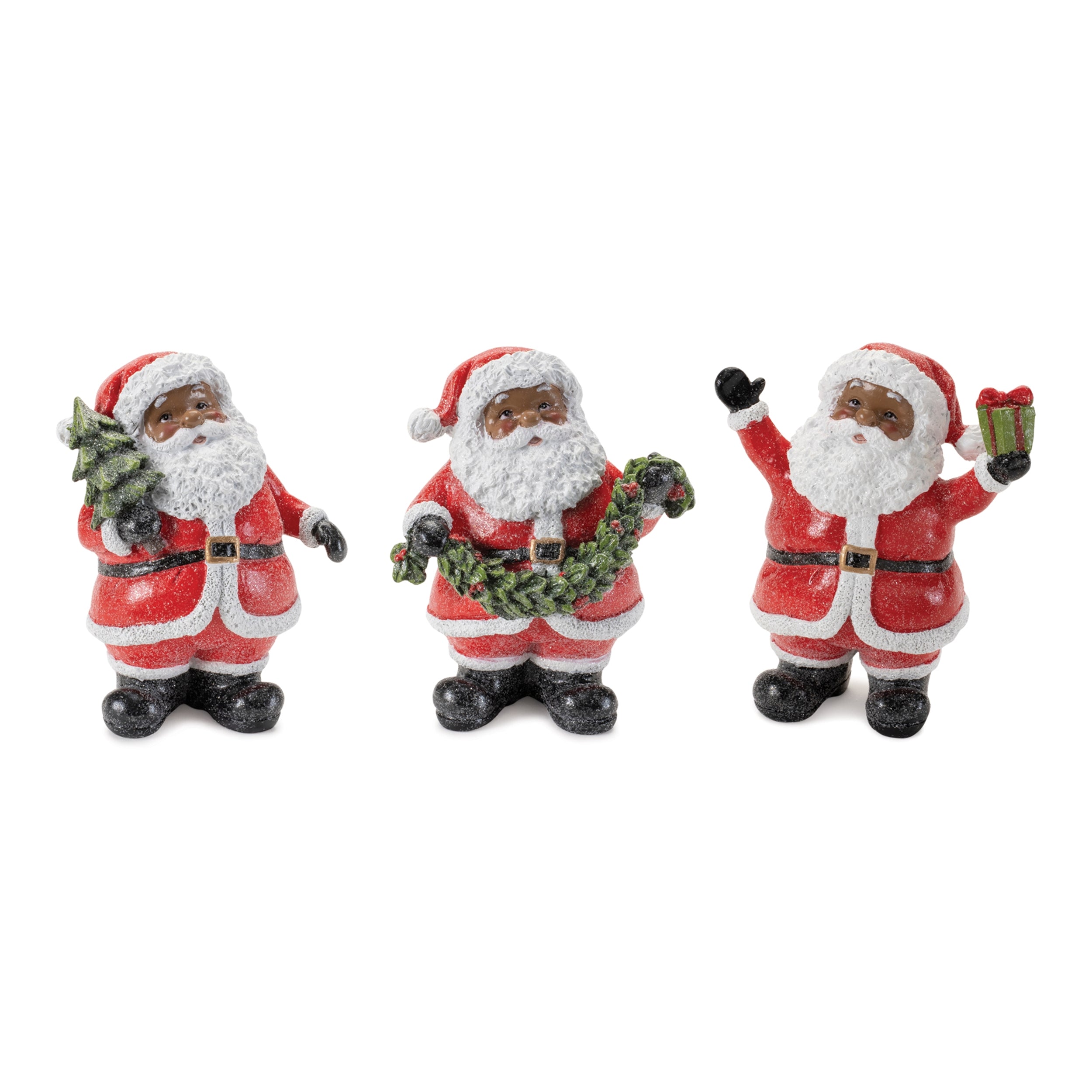 Santa (3 Asst) 5”H Resin