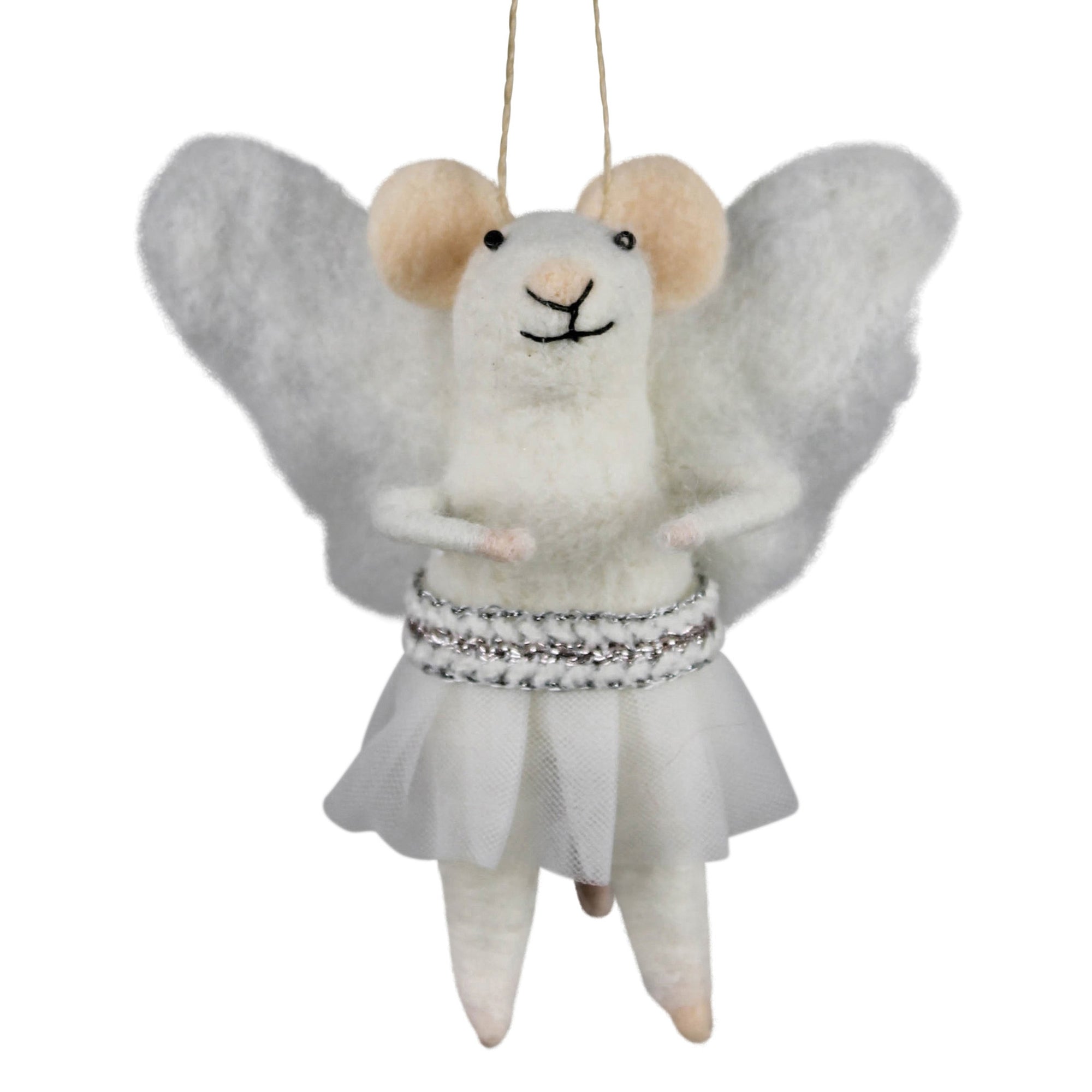 Angel Mouse Ornament, Felt