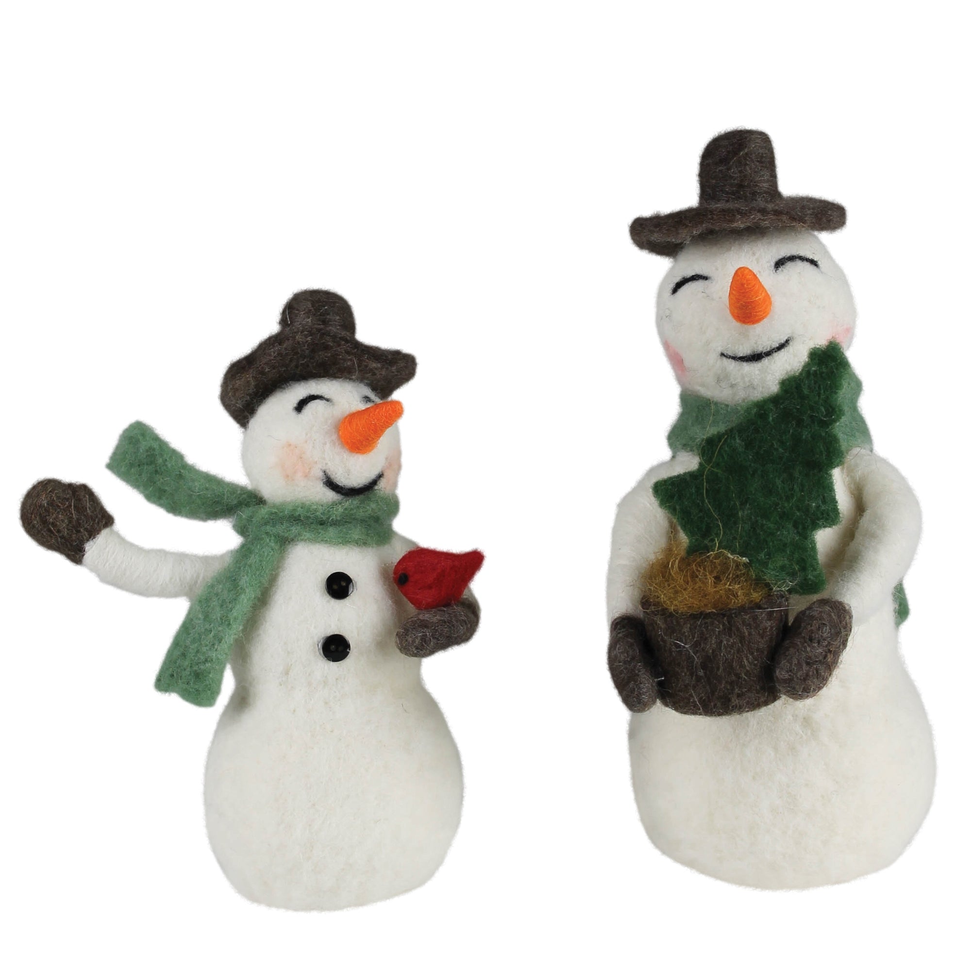 Snowmen, Felt - Set of 2