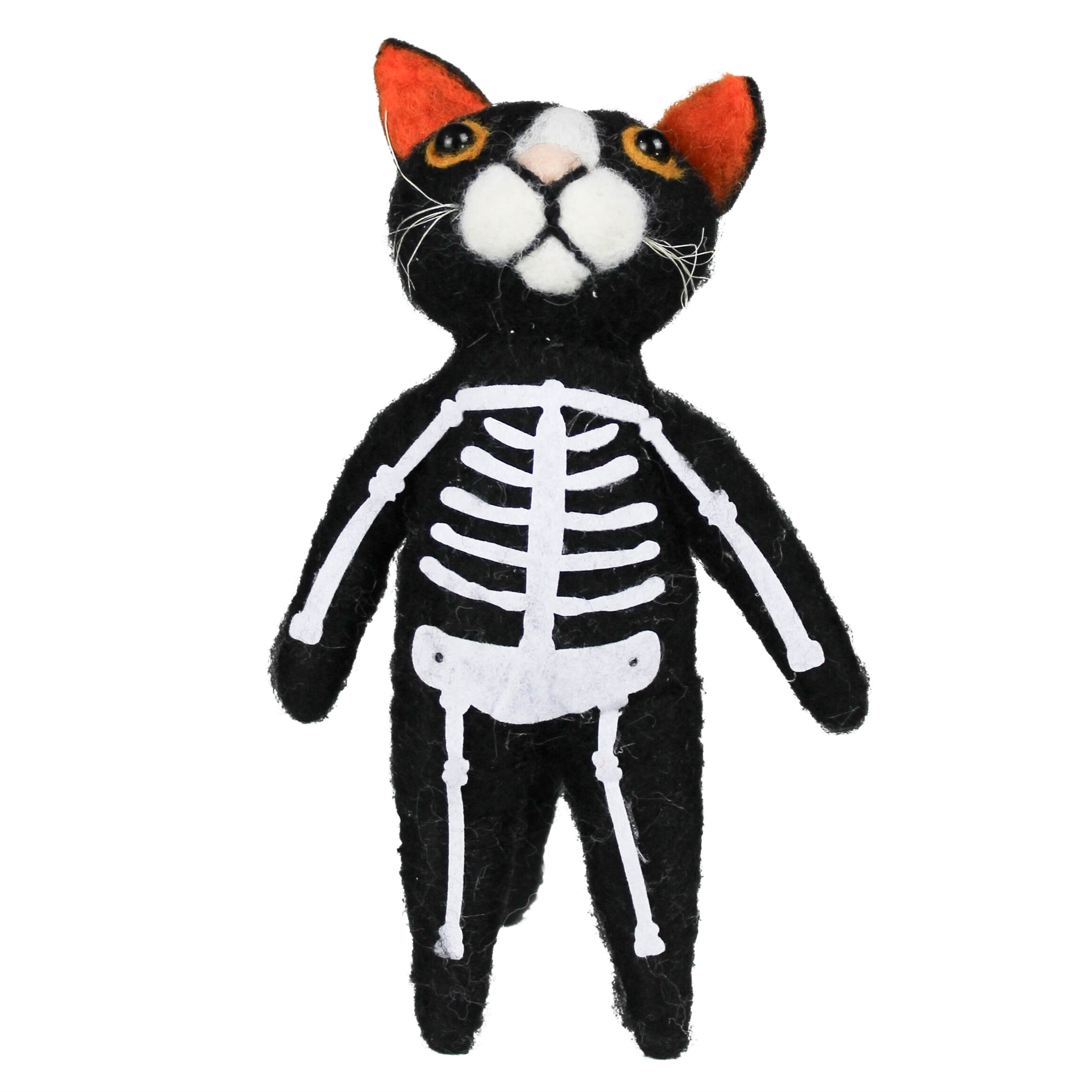 Skeleton Cat, Felt