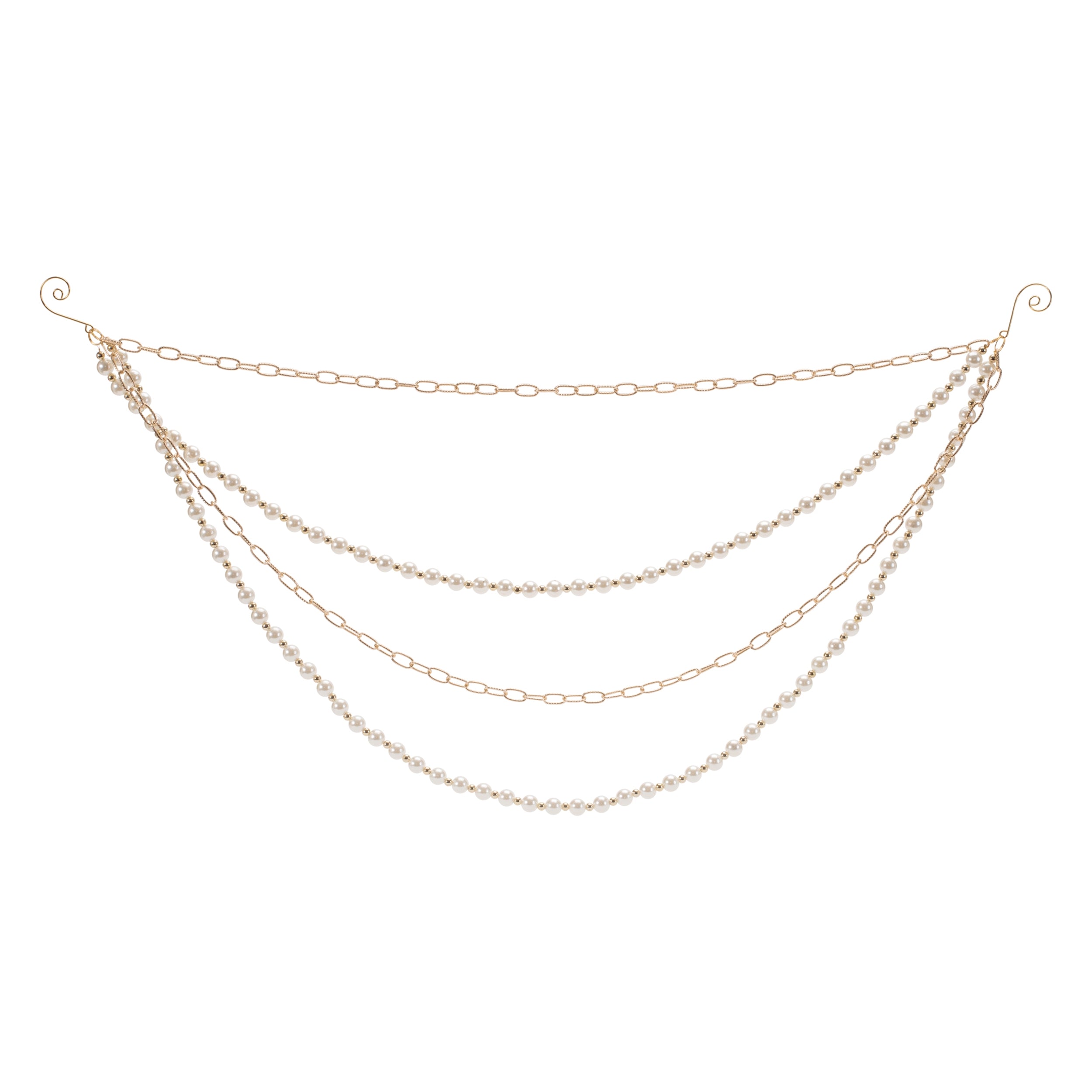 Chain and Bead Garland 27"L x 12"H