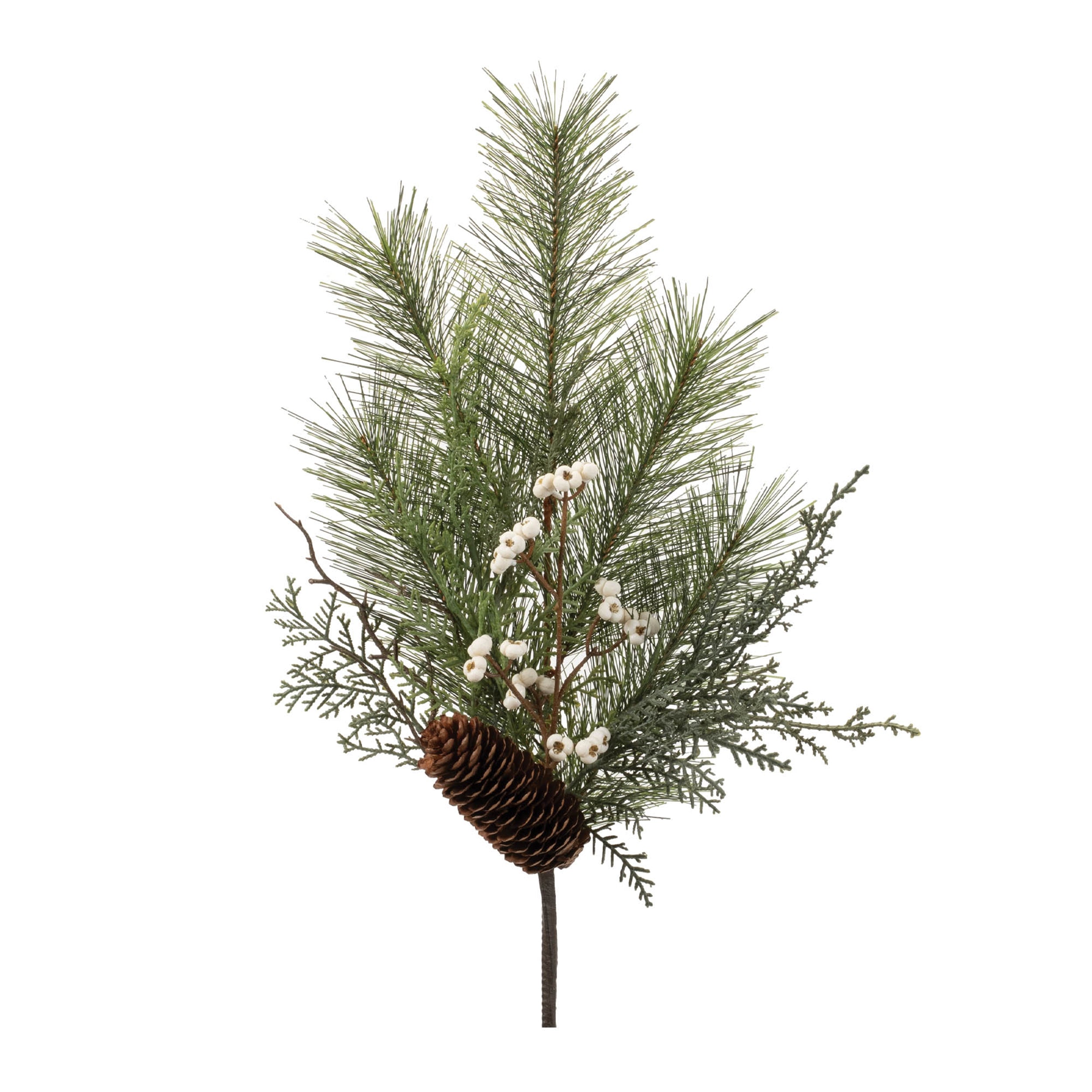 Pine w/Tallow Berry Spray (Set of 6) 22"H PVC