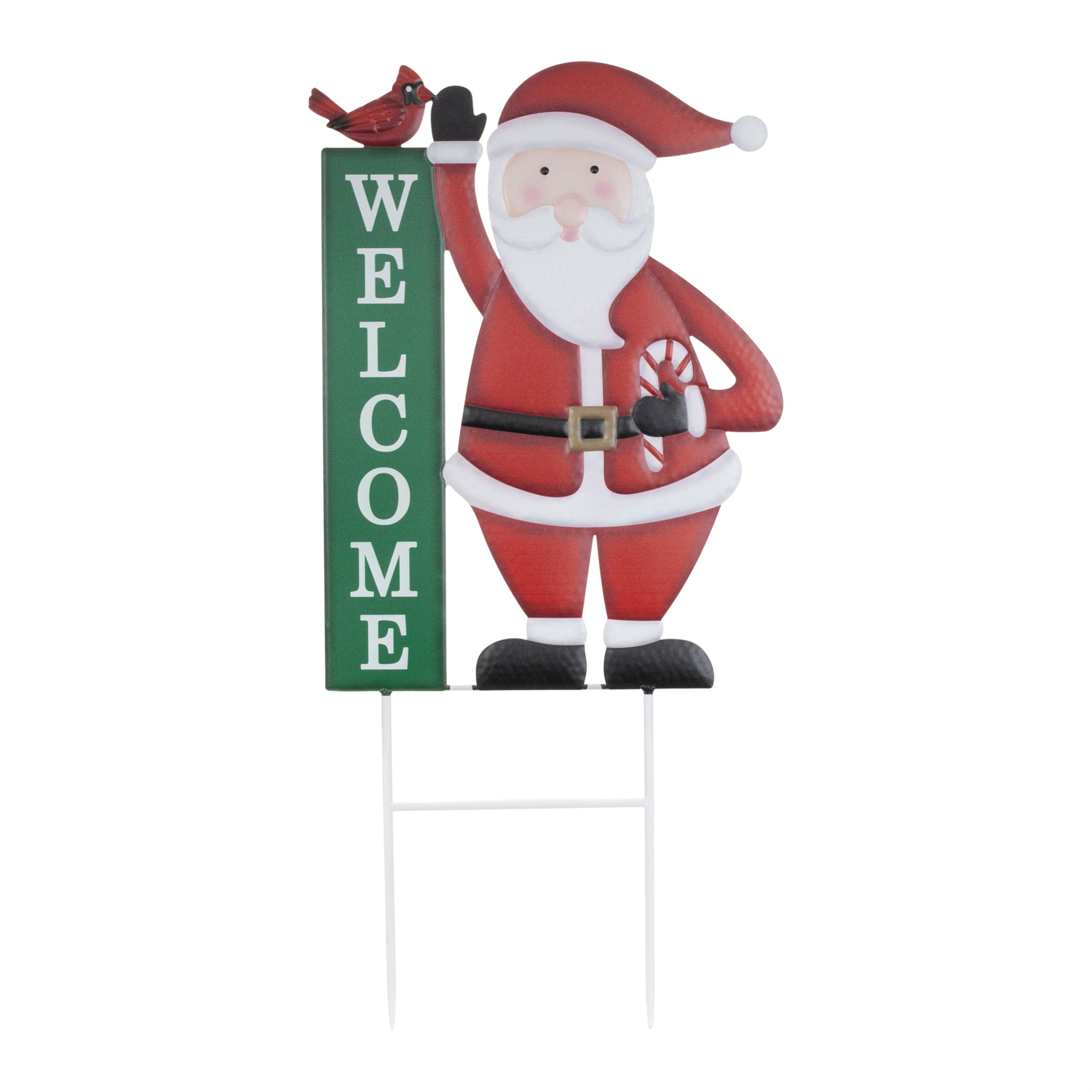 Santa/Welcome Stake 33”H Iron