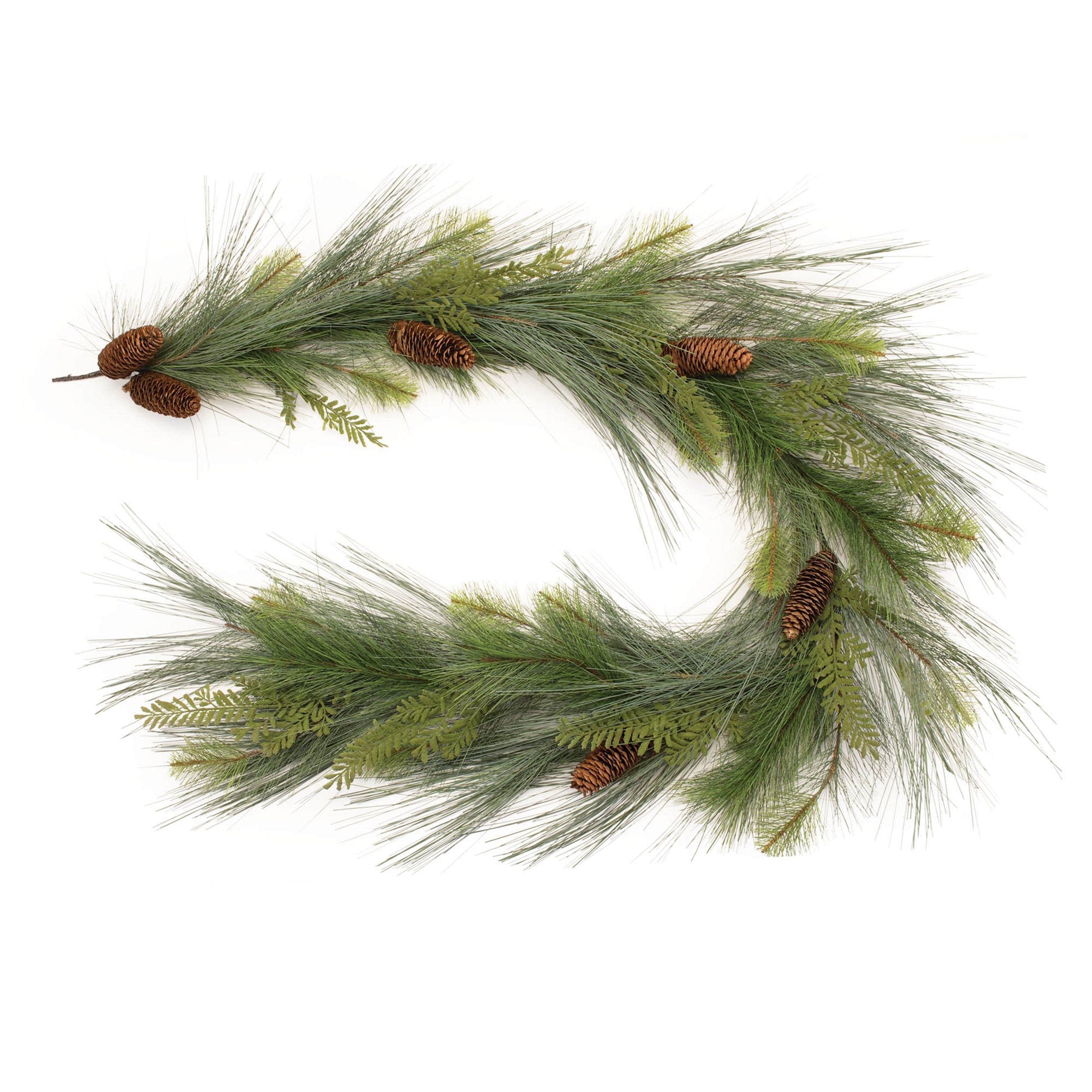 Mixed Pine Garland 6'L PVC