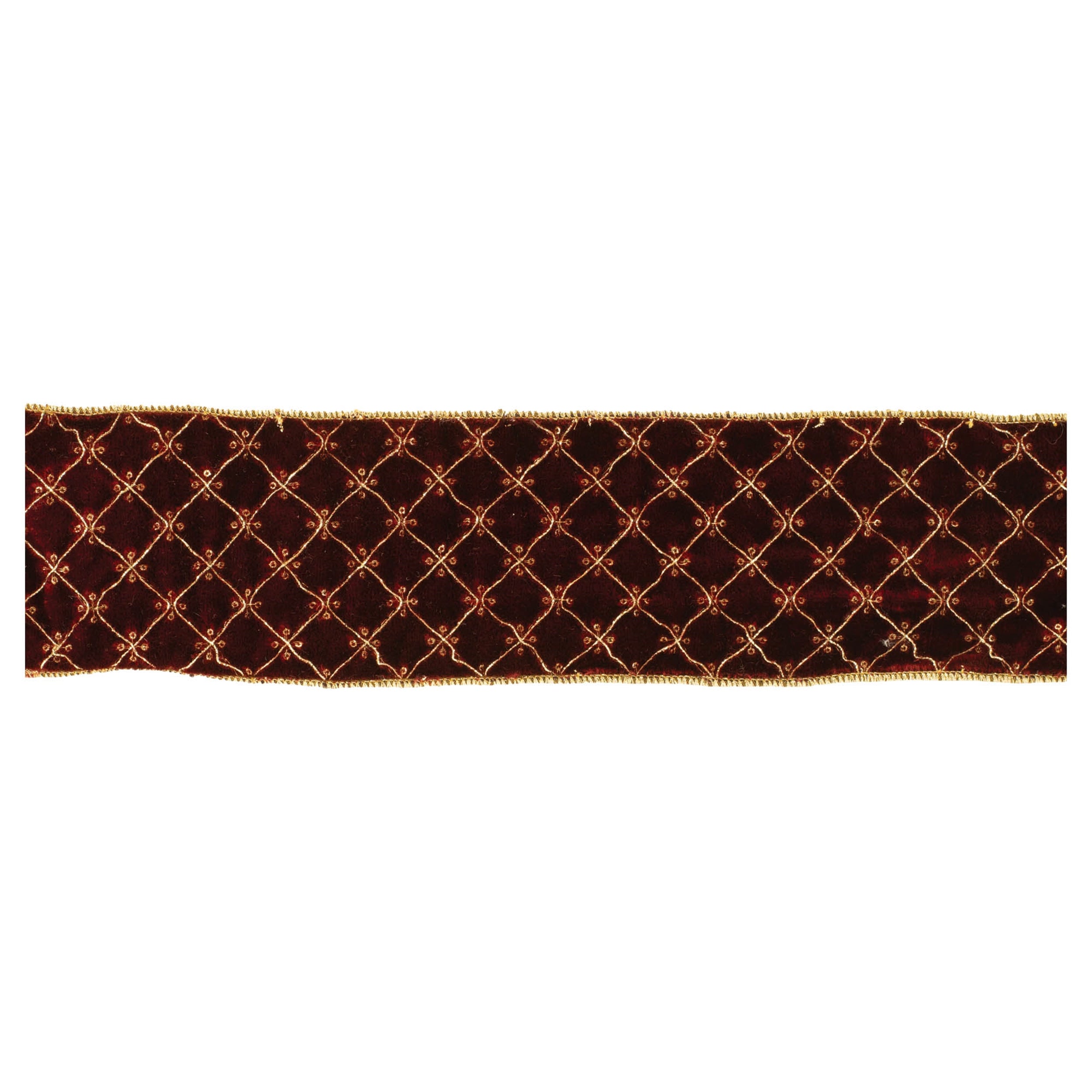 4" x 5 Yds. Wired Polyester (Set of 2)