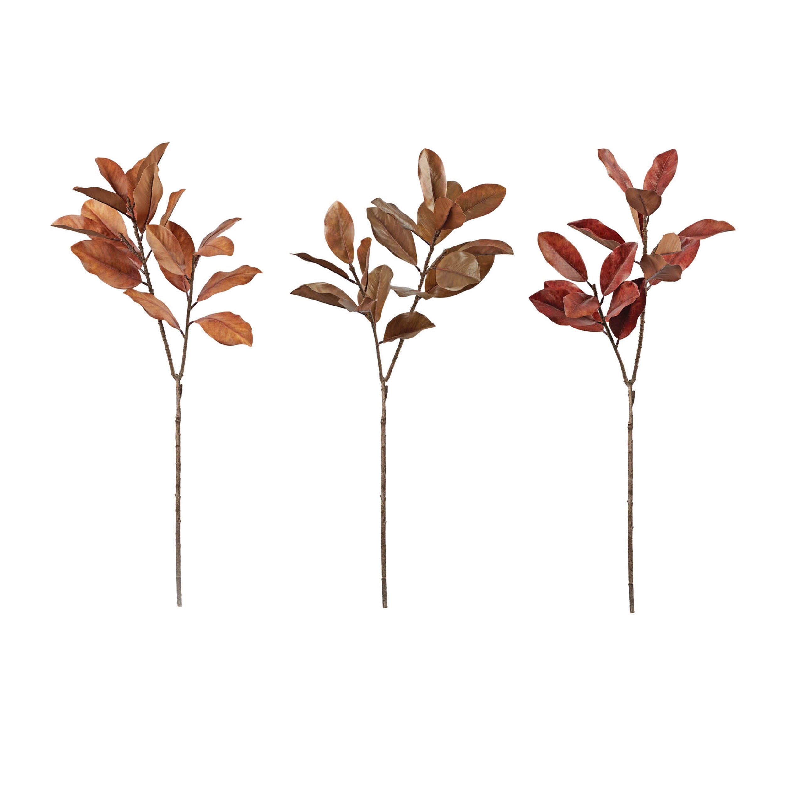 Magnolia Leaf Spray (Set of 6) (Set of 6) 45"H Plastic