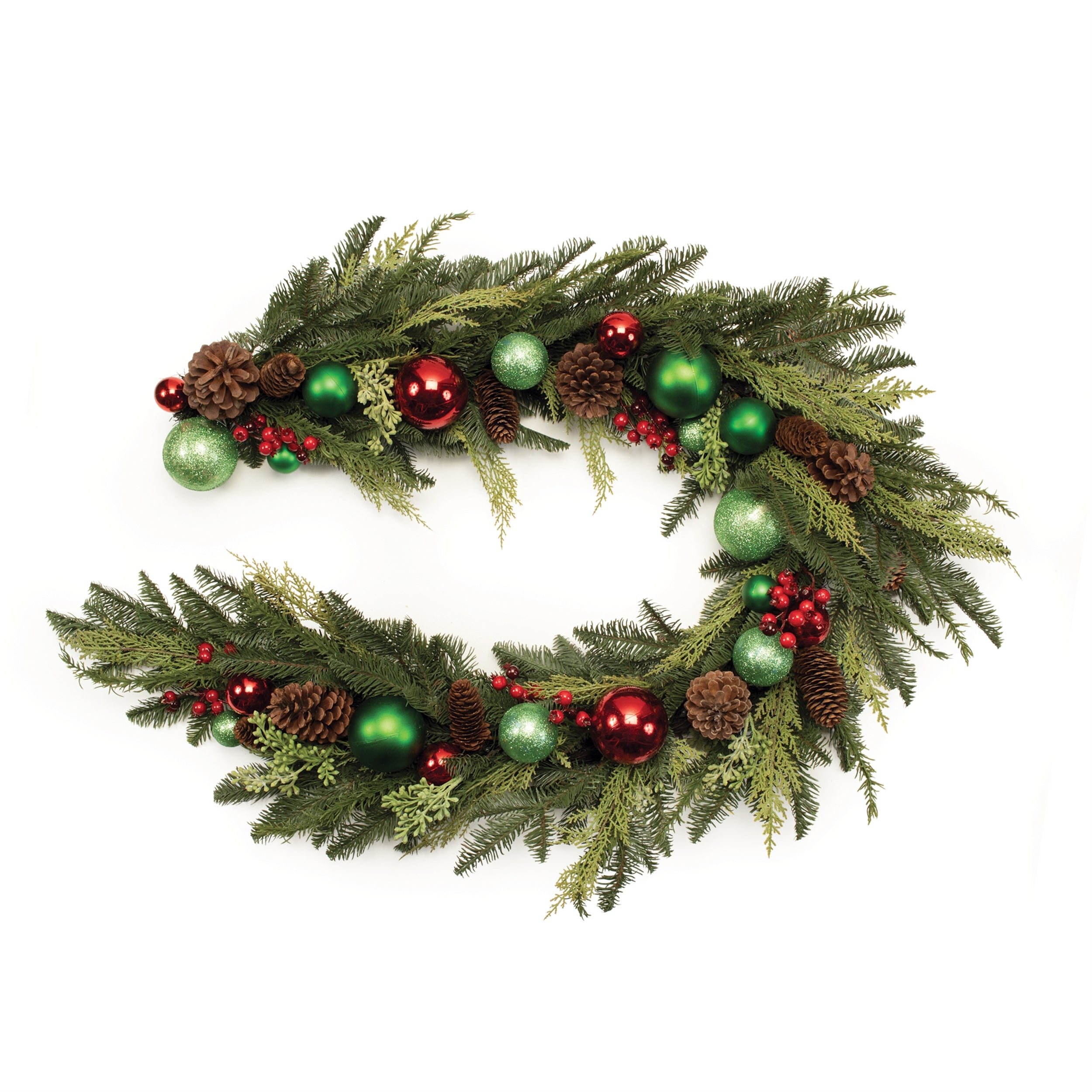 Pine w/Ornament Garland 6'L