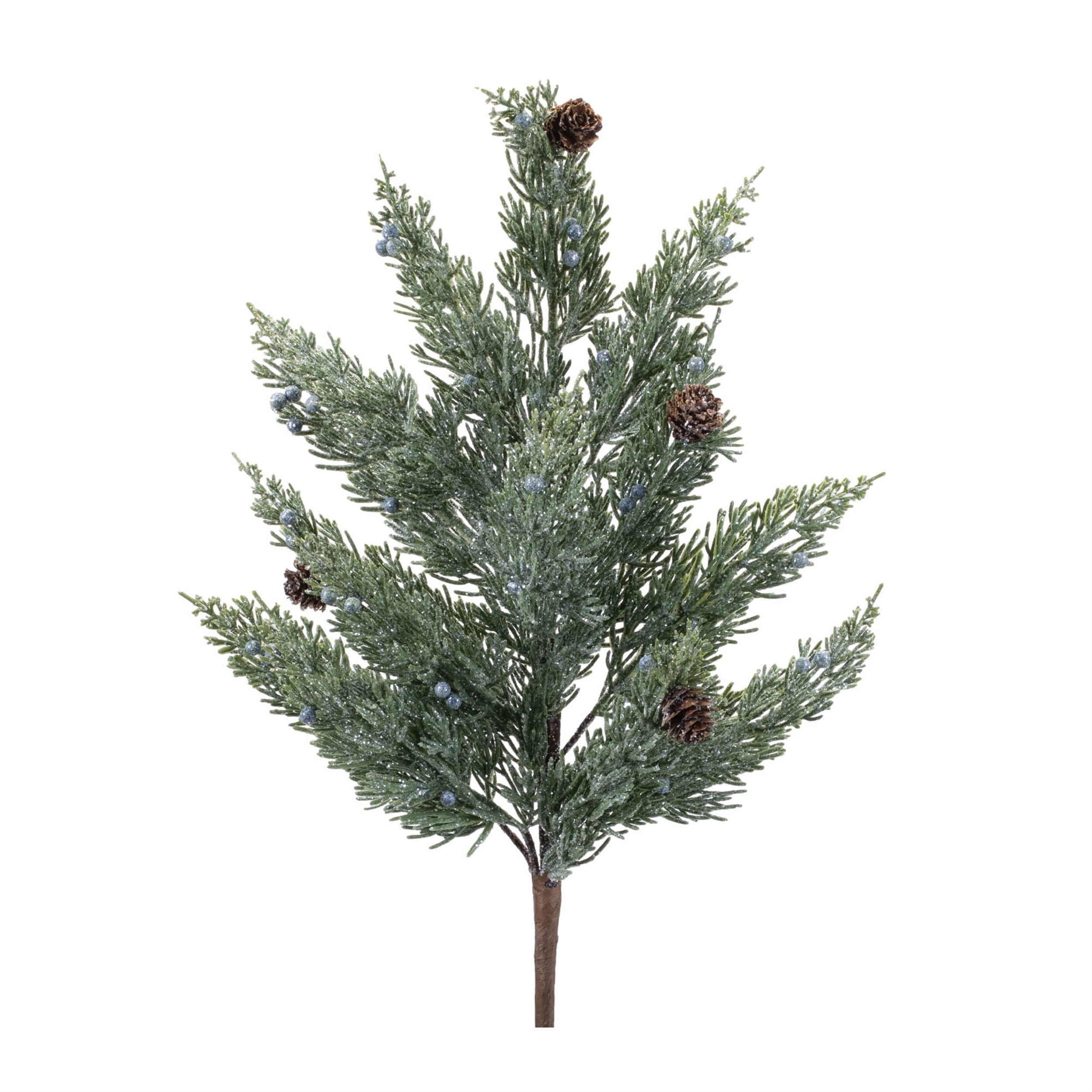 Frosted Pine Spray (Set of 6) 25"H Plastic