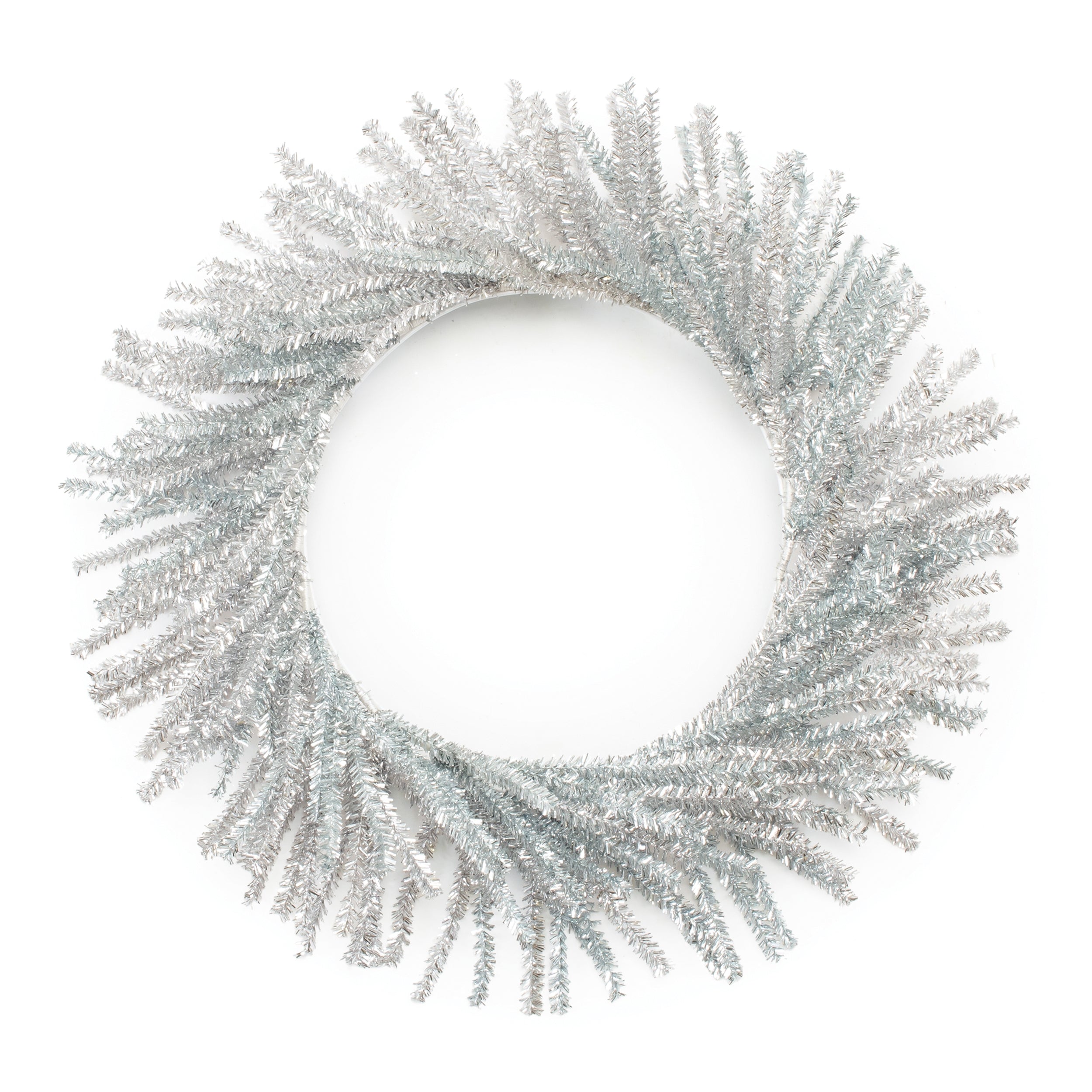 Tinsel Wreath 21”D PVC