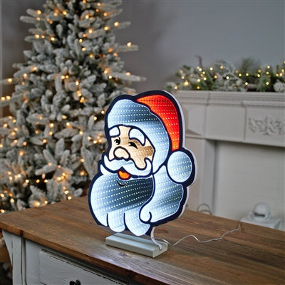 Santa Ekkolight 16"H Acrylic UL Plug
