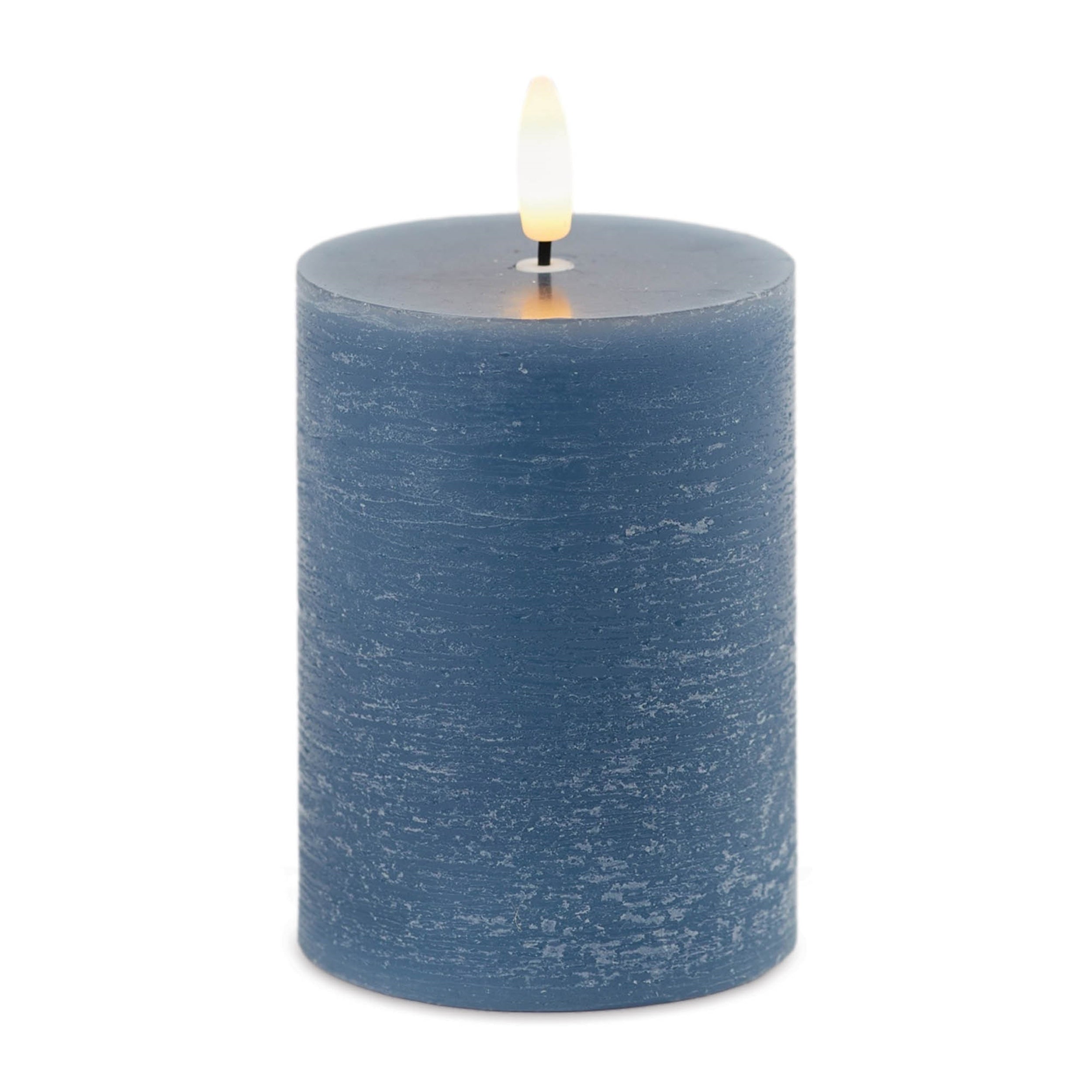 FIA Wick Candle BLUE (Set of 2) 3"D x 4"H Wax/Plastic 2 C Batteries Not Included