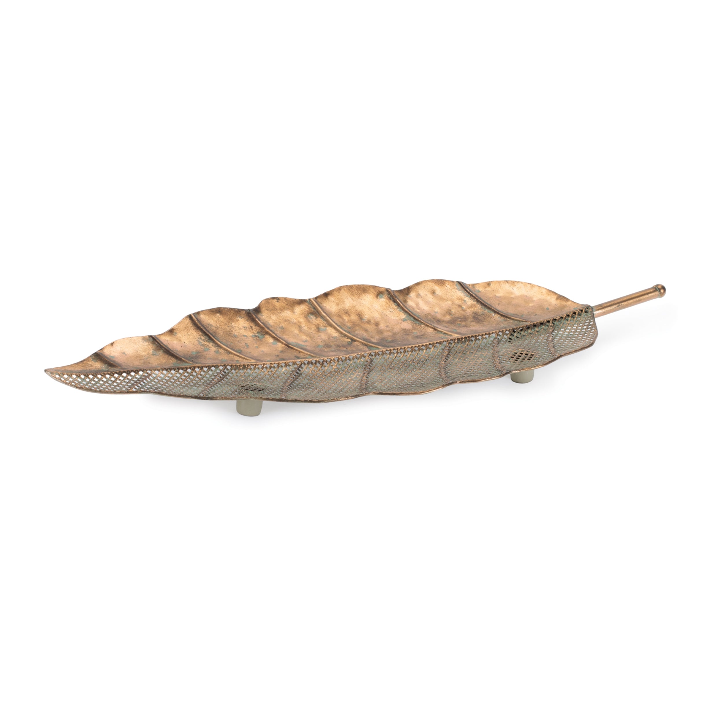 Leaf Tray (Set of 2) 26.25"L x 2.25"H Metal