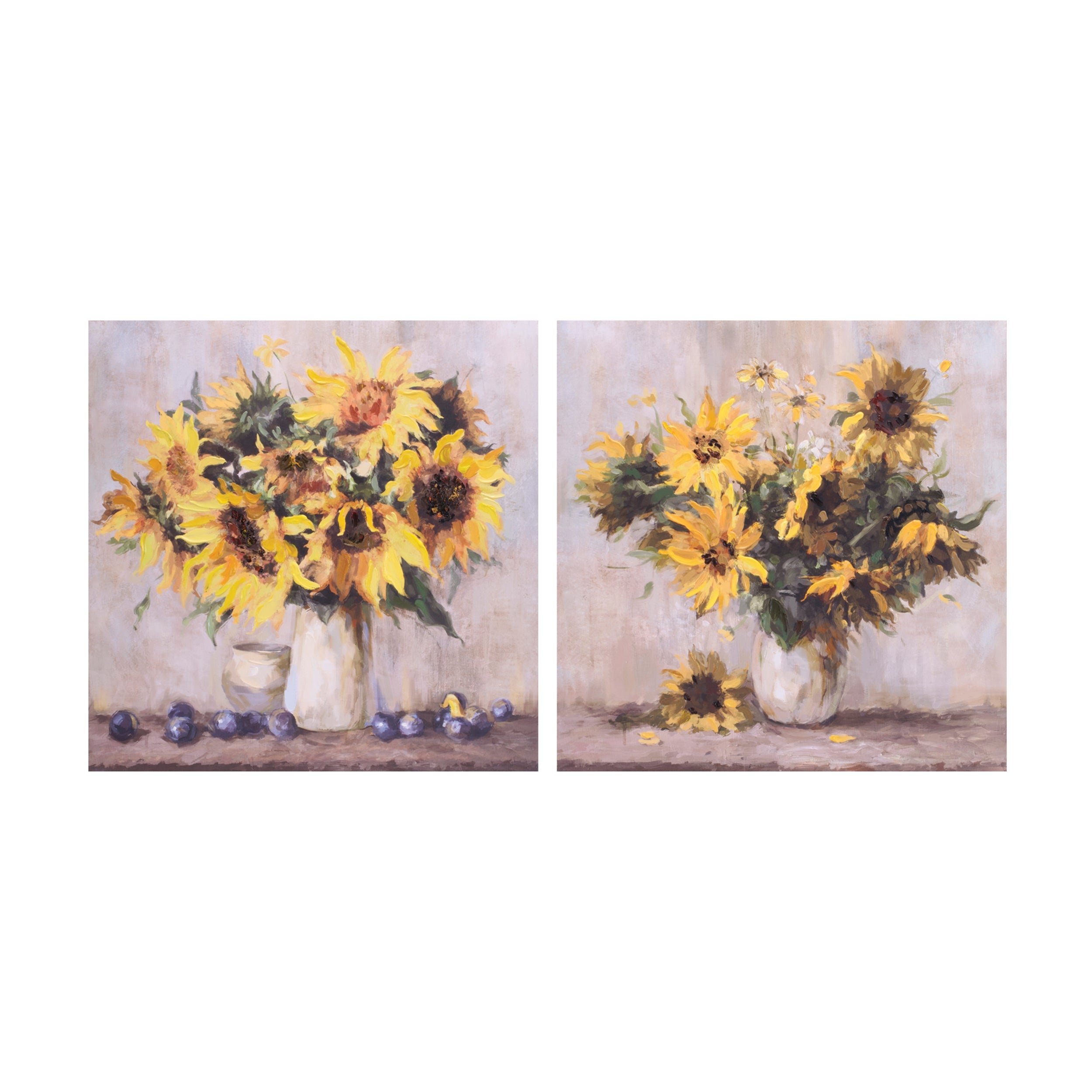 Sunflower Canvas (Set of 2) 23.5"SQ Canvas/MDF