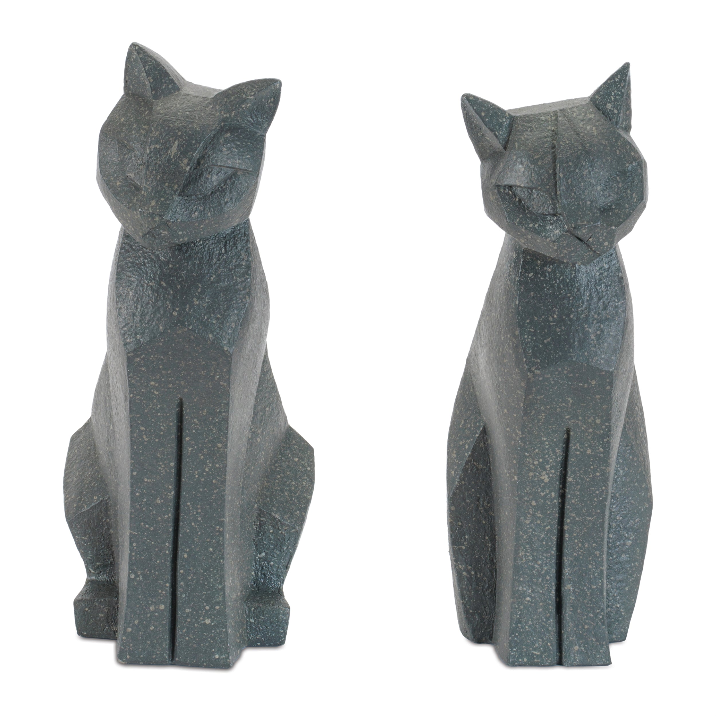 Cat (Set of 4) 12"H Resin