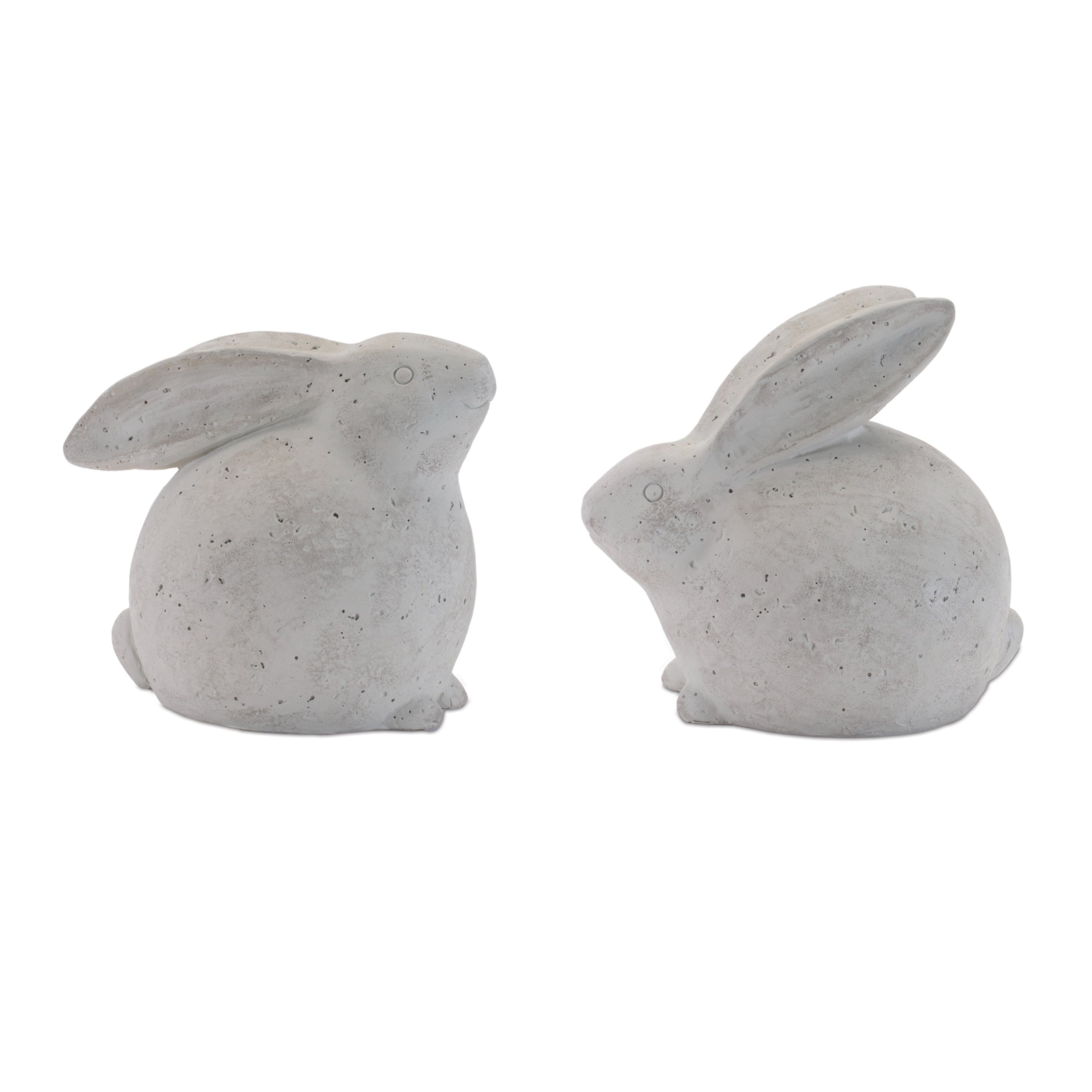 Rabbit (Set of 2) 5.25"H, 5.75"H Resin