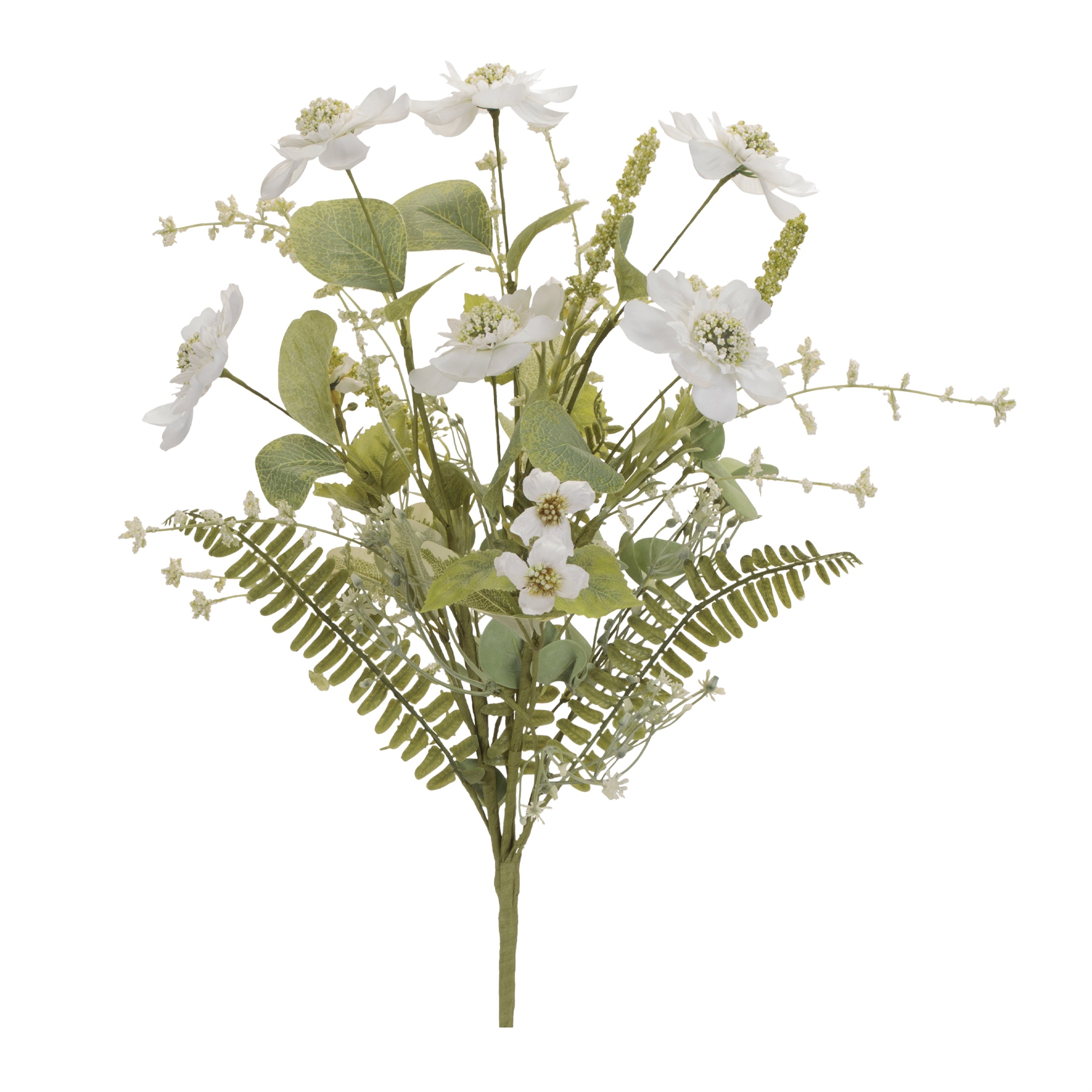 Mixed Floral Bush (Set of 2) 20"H Polyester